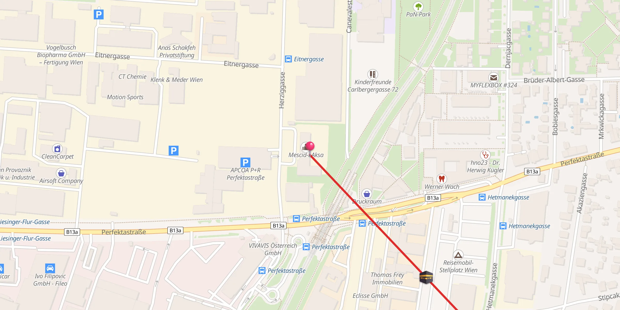 Carte de localisation : Mescid-i Aksa