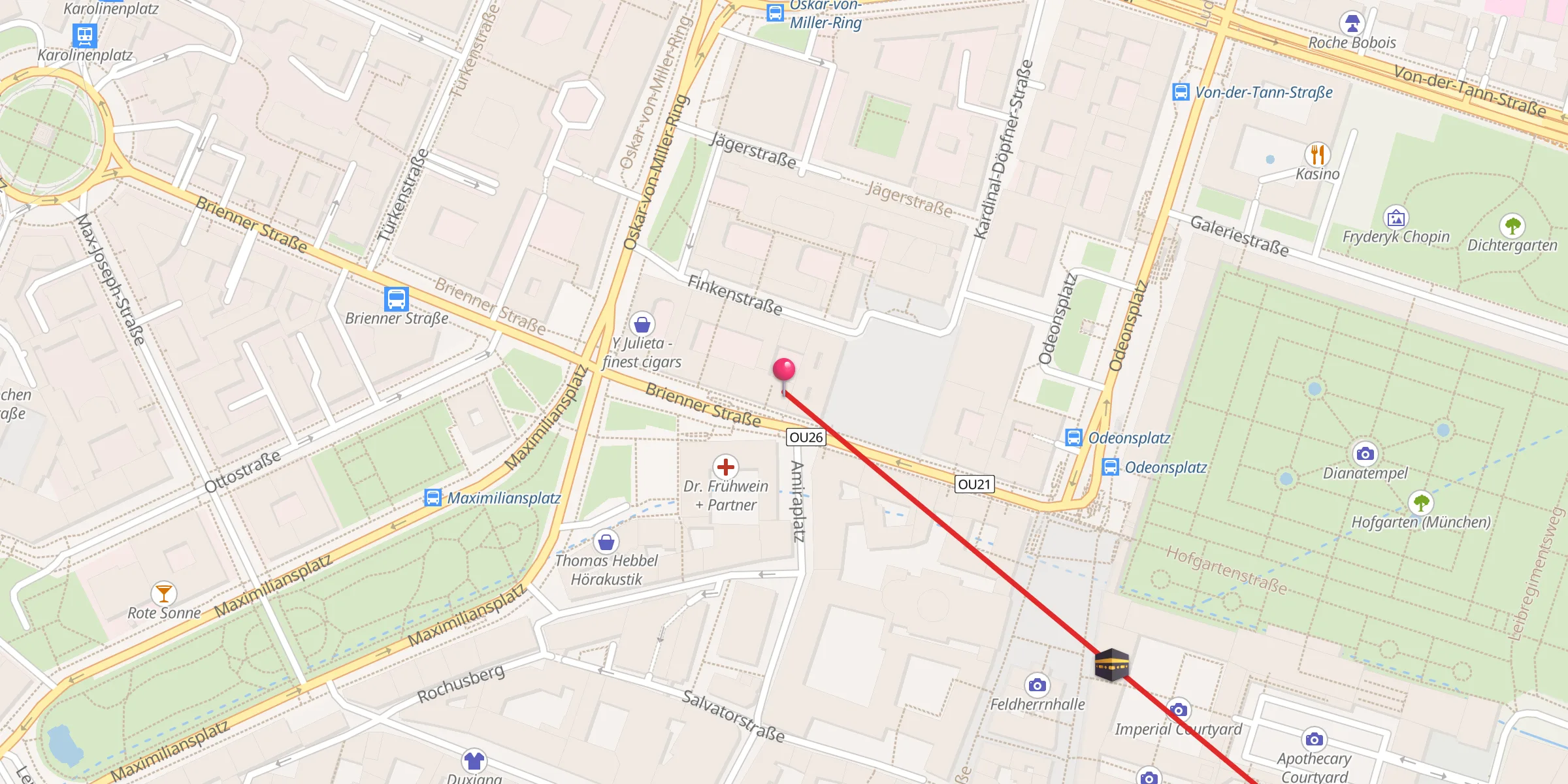 Carte de localisation : Bangalischer Gebetsraum