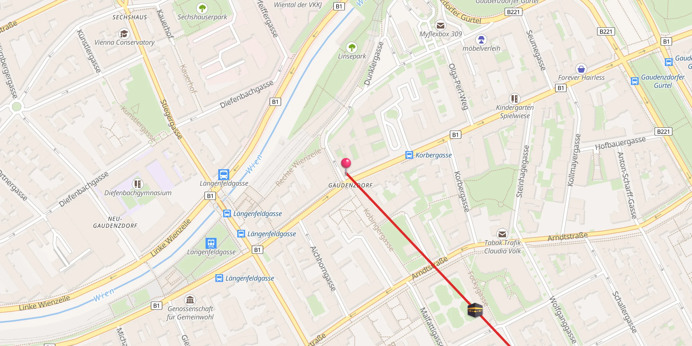 Carte de localisation : BIZ Bildungs- & Integrations Zentrum
