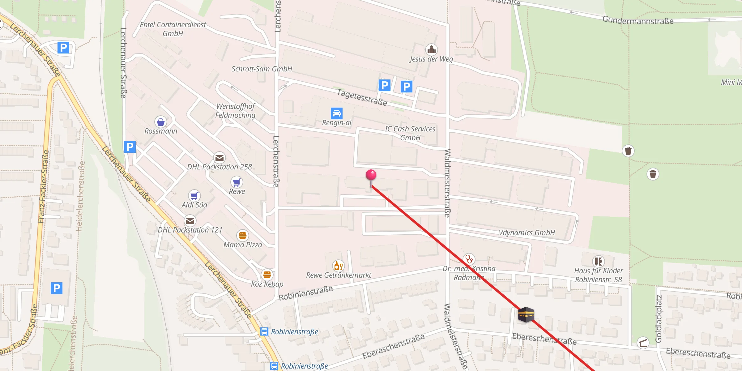Carte de localisation : Dzemat Ikre - Bürgerforum München