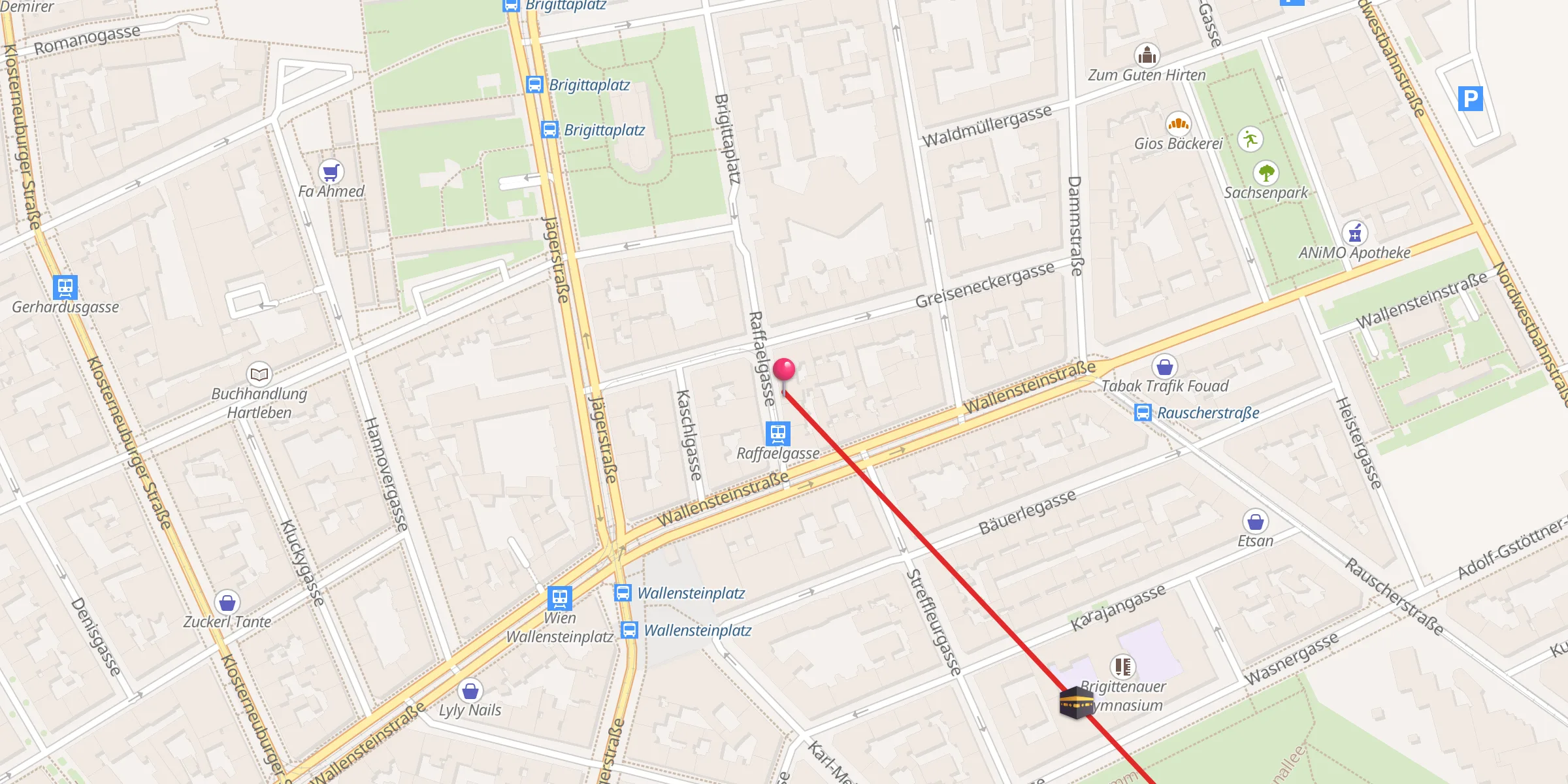 Carte de localisation : Al-Asr Islamisches Kulturzentrum