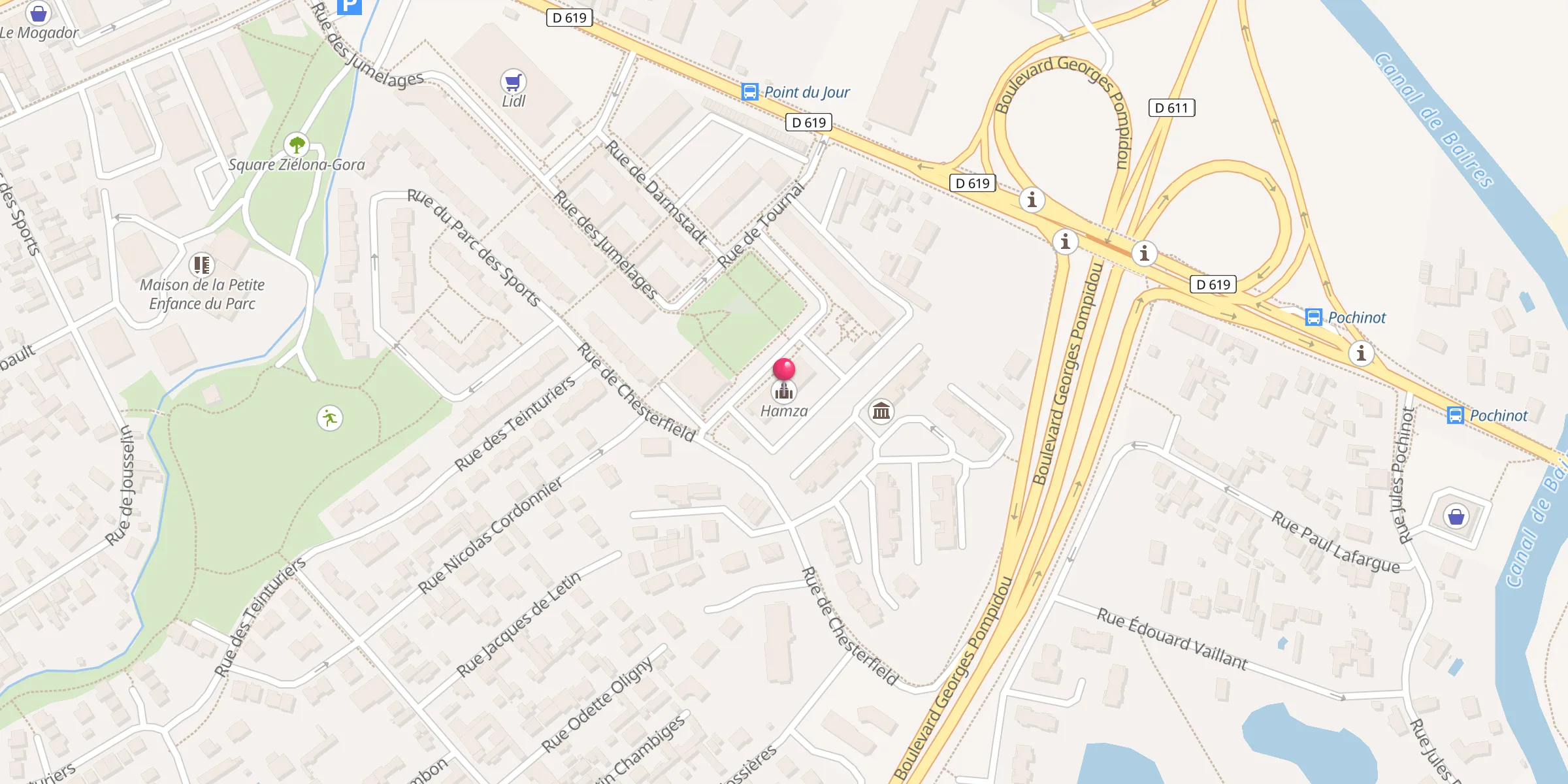 Carte de localisation : Hamza