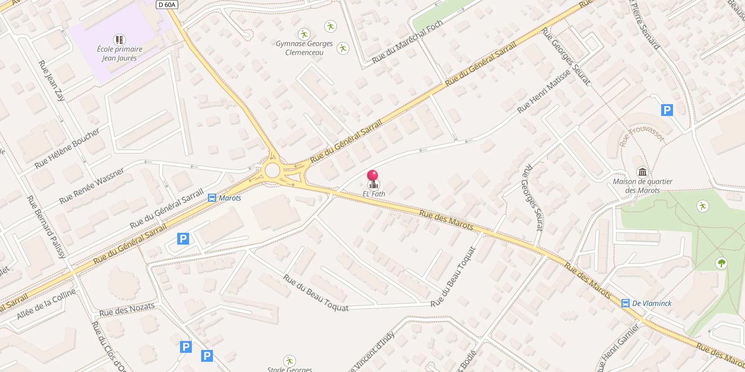 Carte de localisation : EL Fath