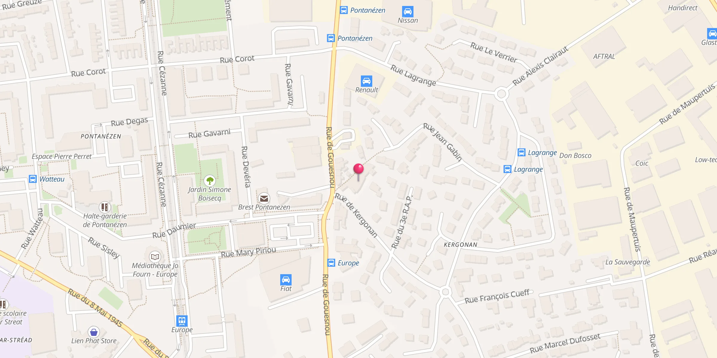 Carte de localisation : Mosquée Sunna