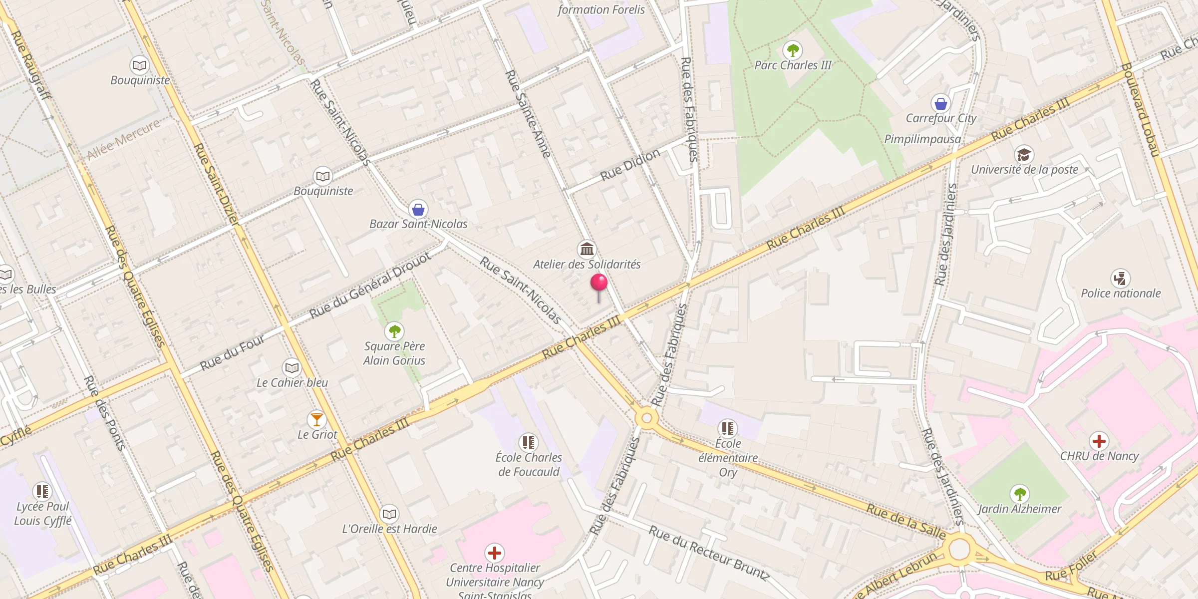 Carte de localisation : Mosquée An-Nour
