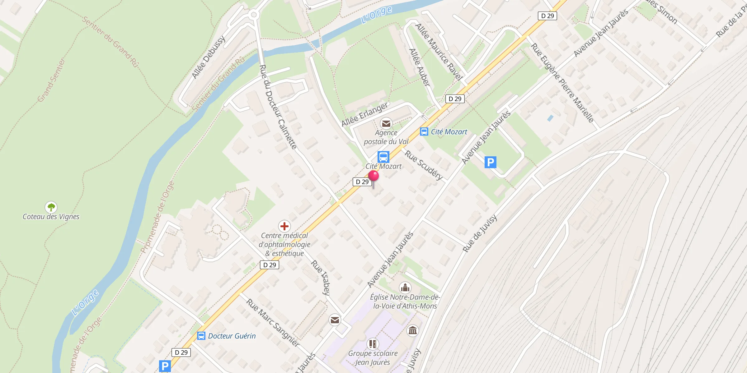 Carte de localisation : Salle de prière ABPE