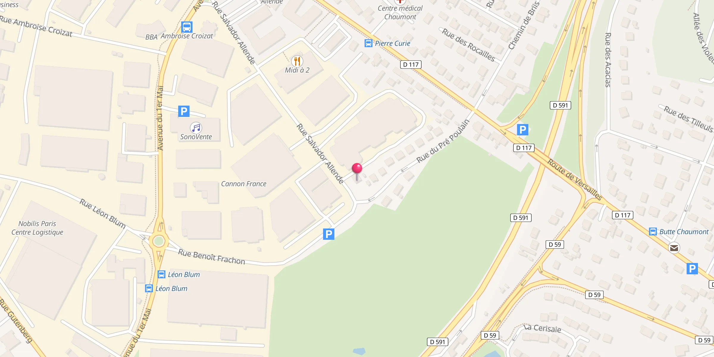 Carte de localisation : Mosquée de Palaiseau