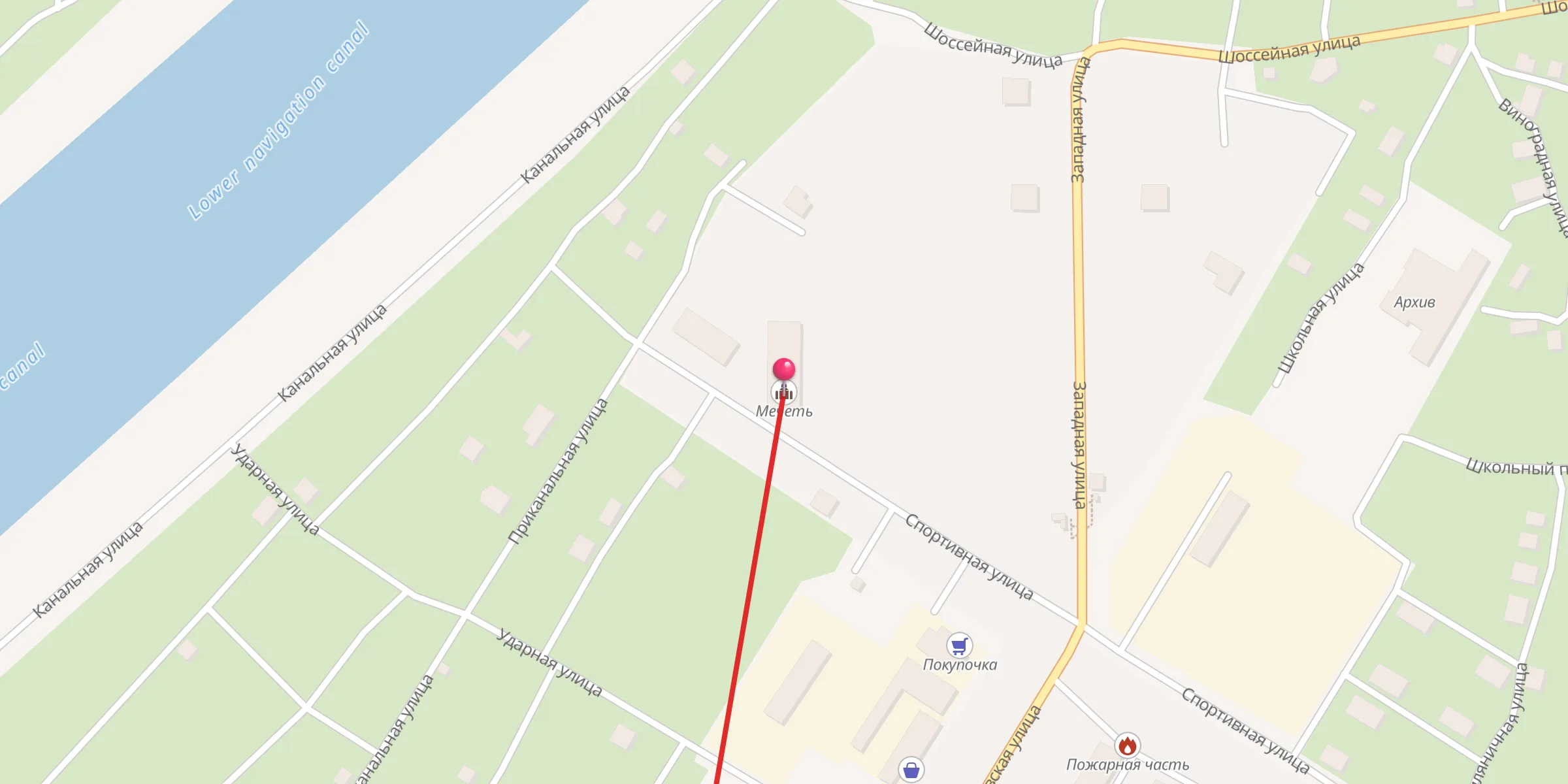 Carte de localisation : Мечеть