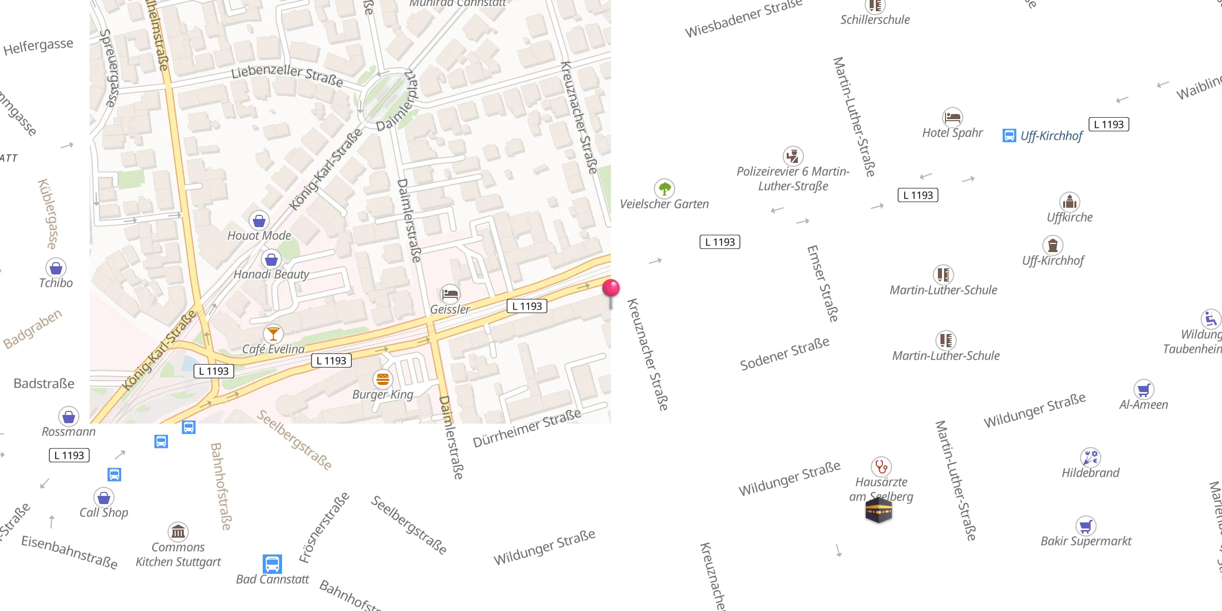 Carte de localisation : Islamisches Zentrum Stuttgart e.V.