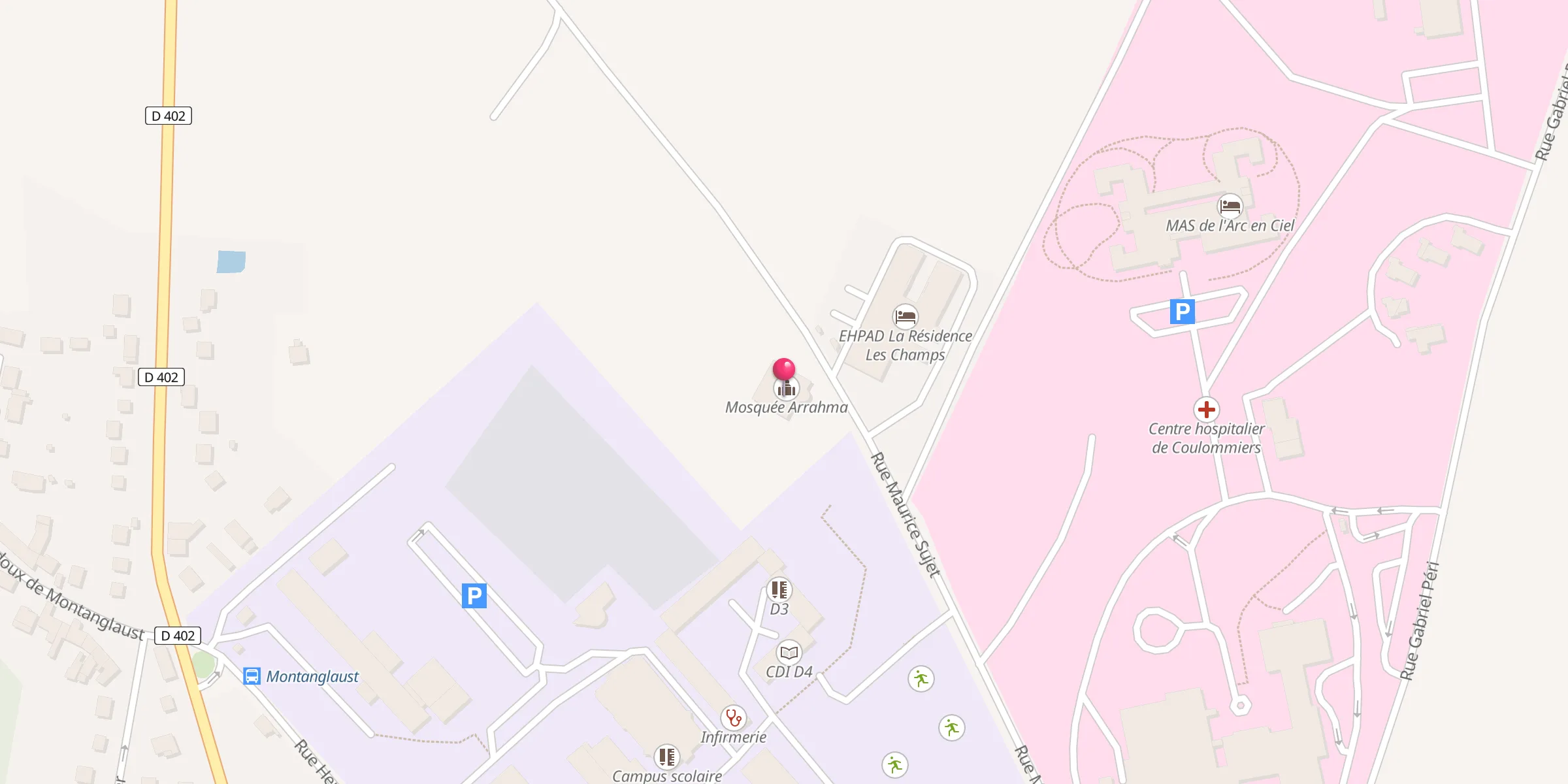 Carte de localisation : Mosquée Arrahma
