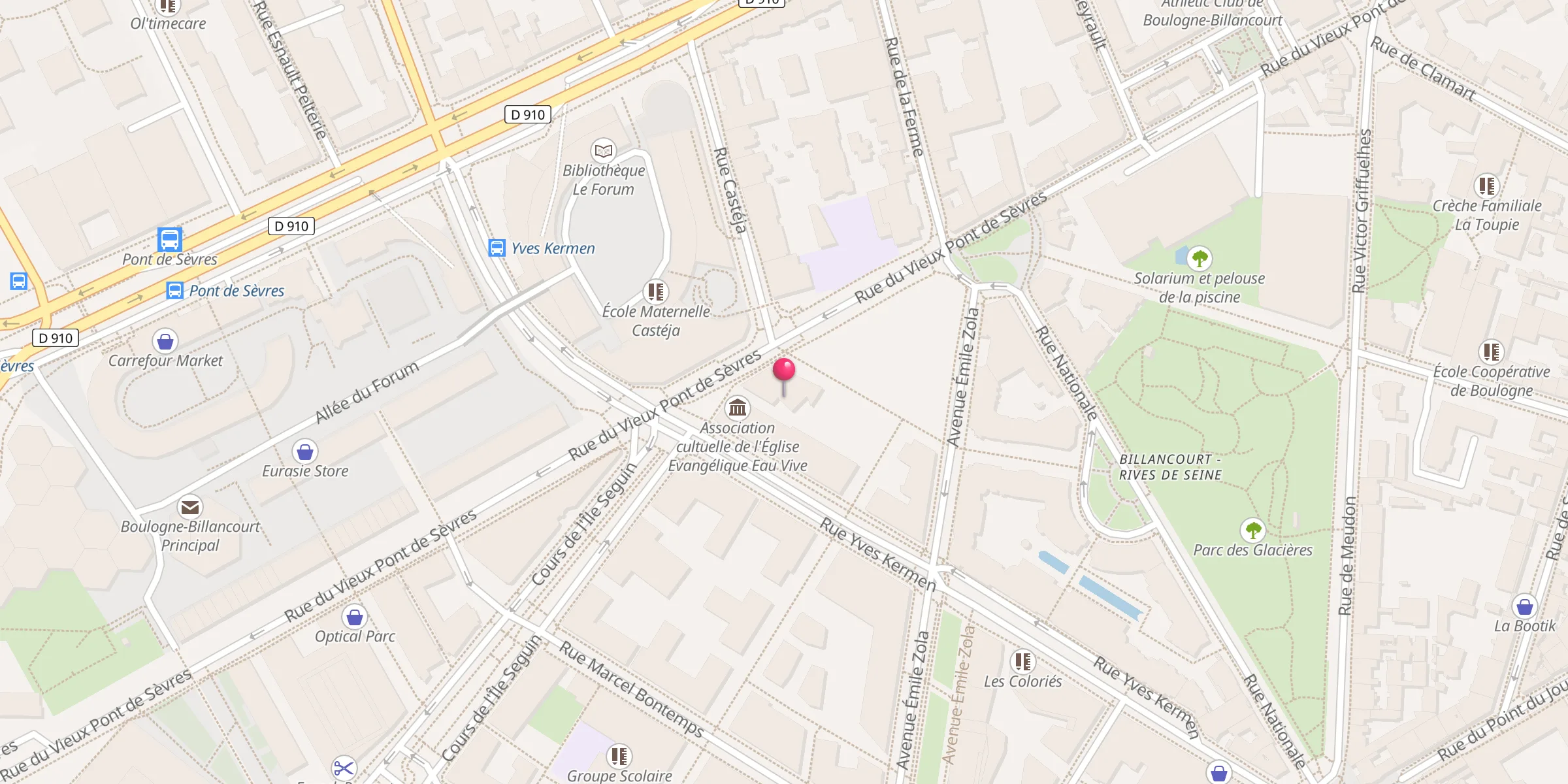 Carte de localisation : Centre Culturel et Cultuel Musulman