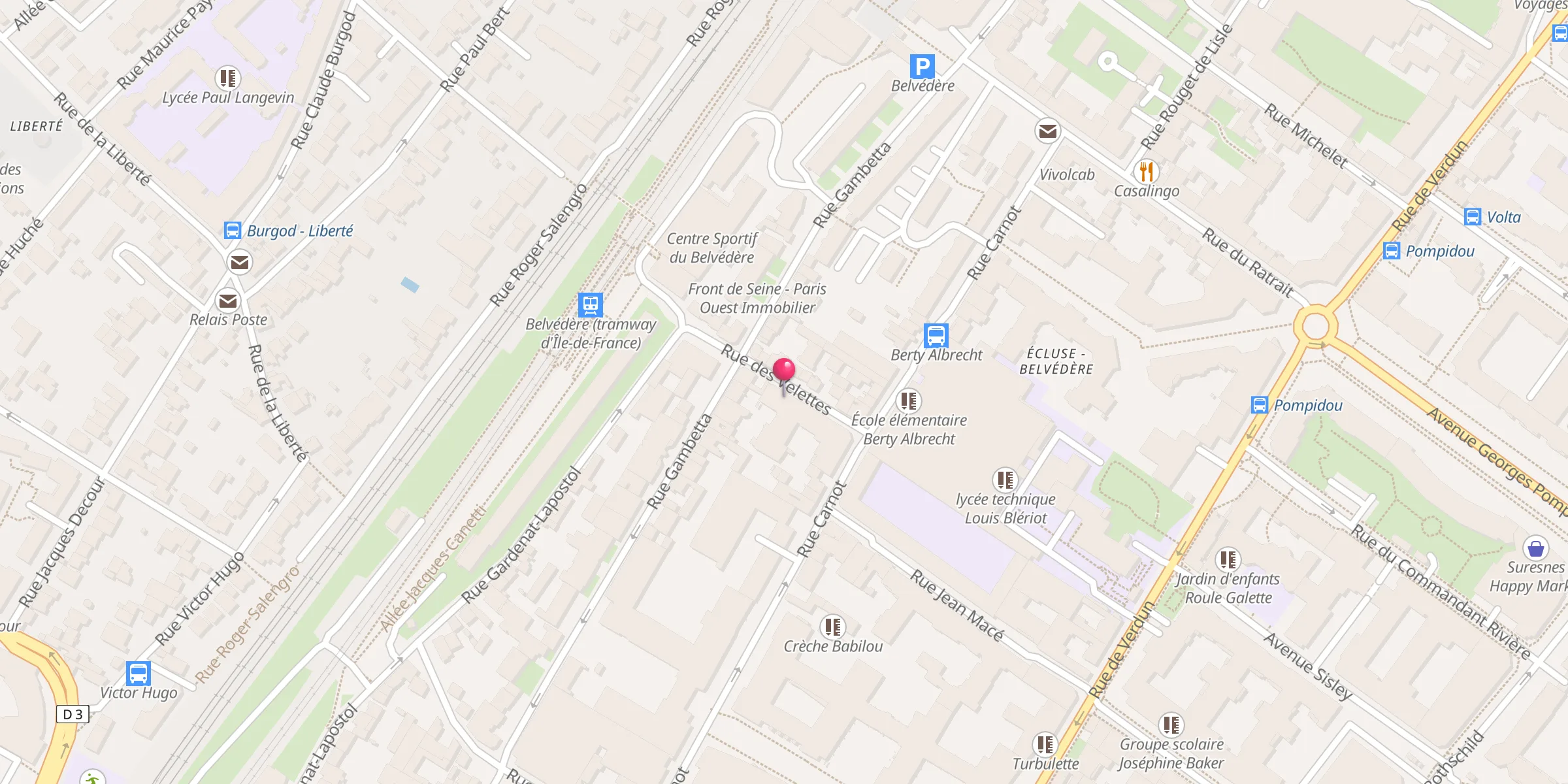 Carte de localisation : Mosquée Salam