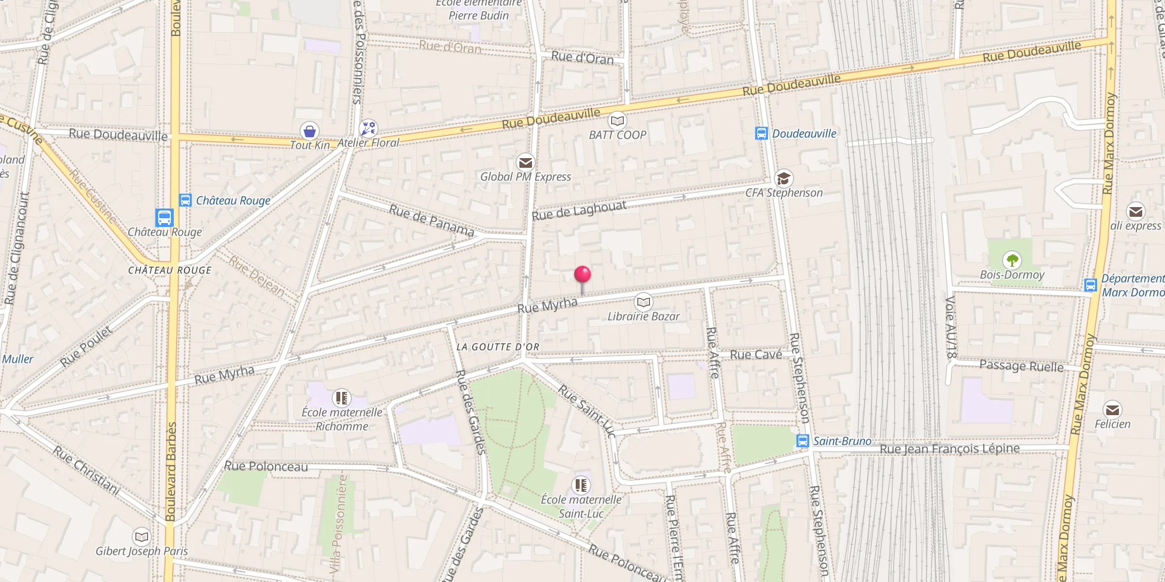 Carte de localisation : Khalid Ibn Walid