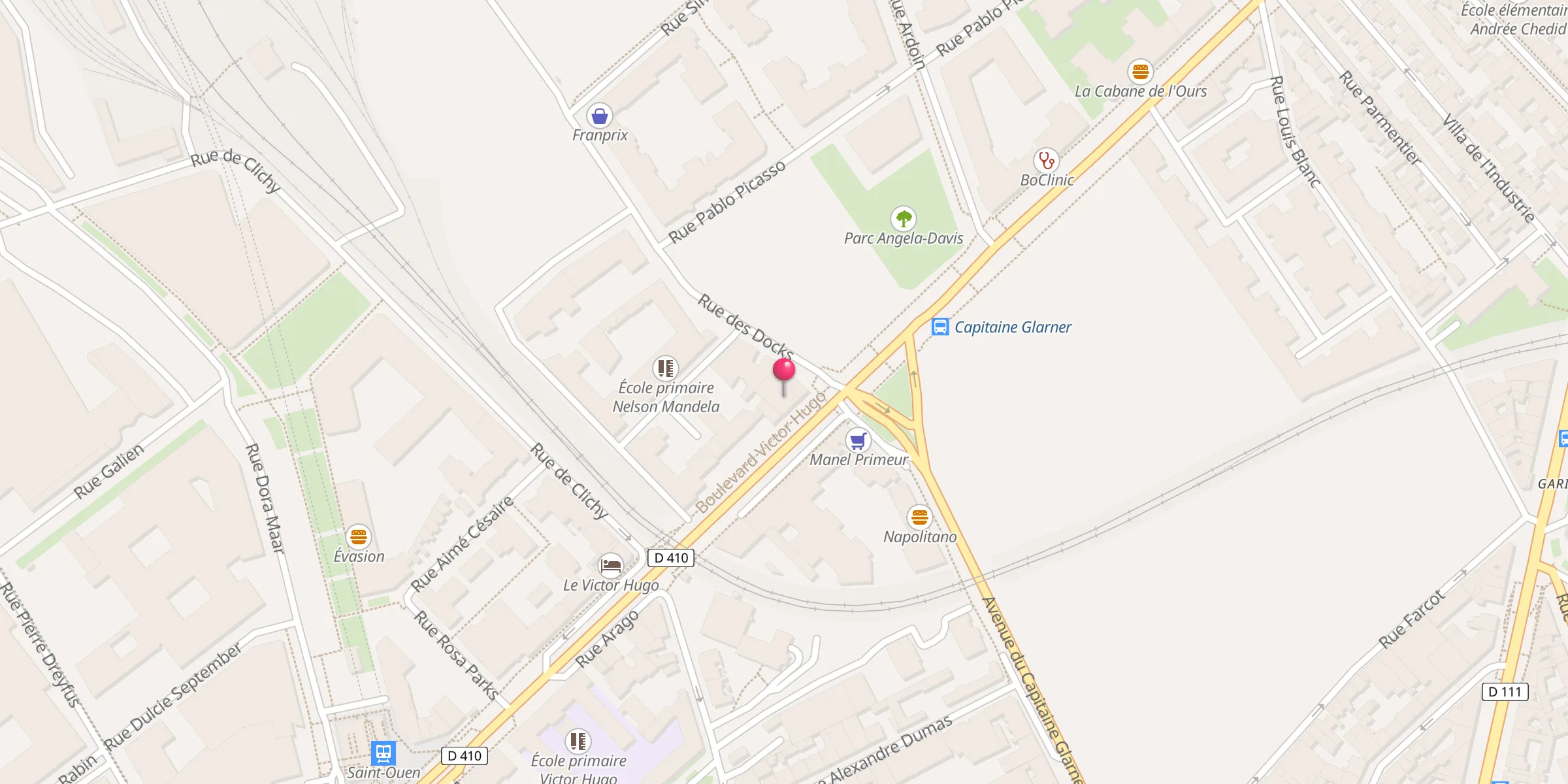 Carte de localisation : Grande Mosquée de Saint-Ouen Al Hashimi