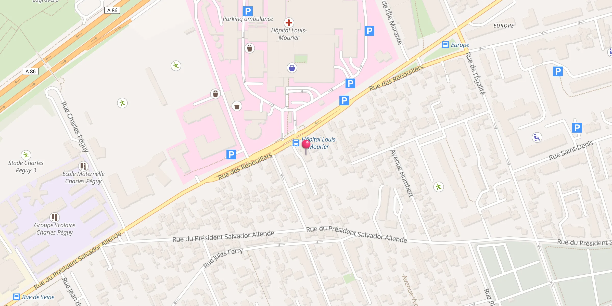 Carte de localisation : Mosquée Dignité