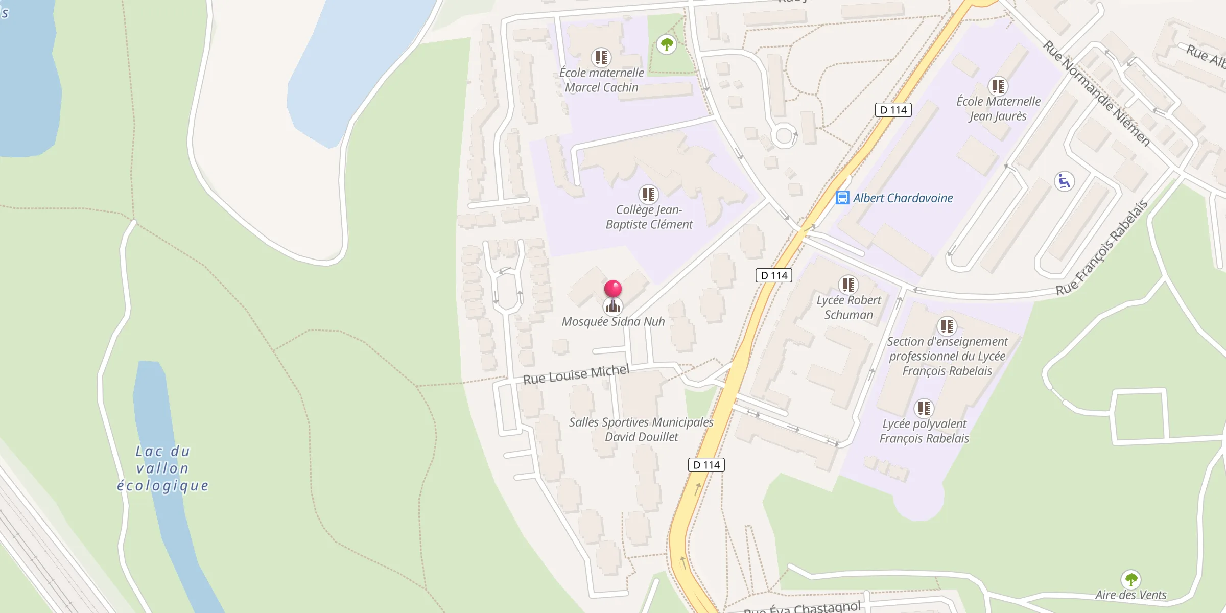 Carte de localisation : Mosquée Sidna Nuh