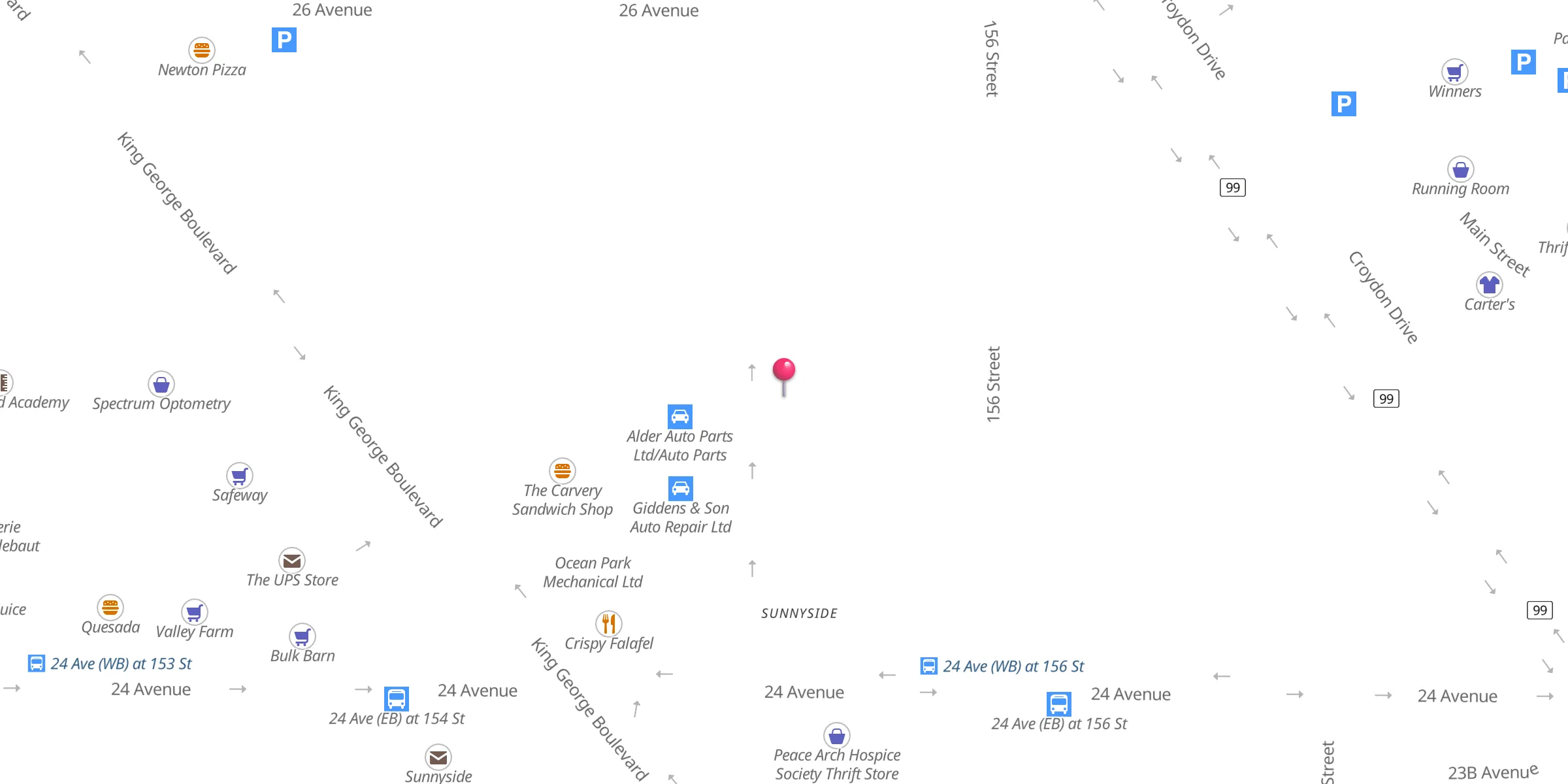 Carte de localisation : White Rock Muslim Association - Musallah