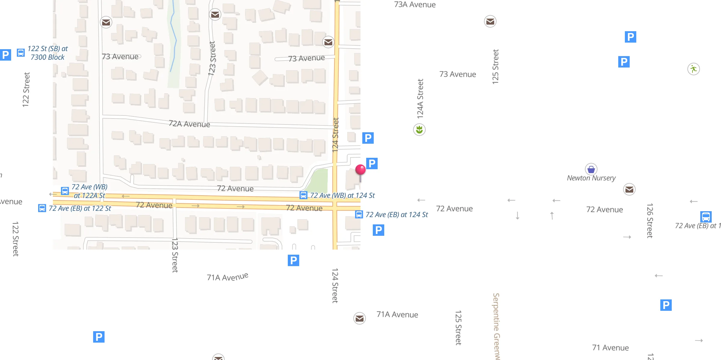 Carte de localisation : Surrey Jami'a Mosque