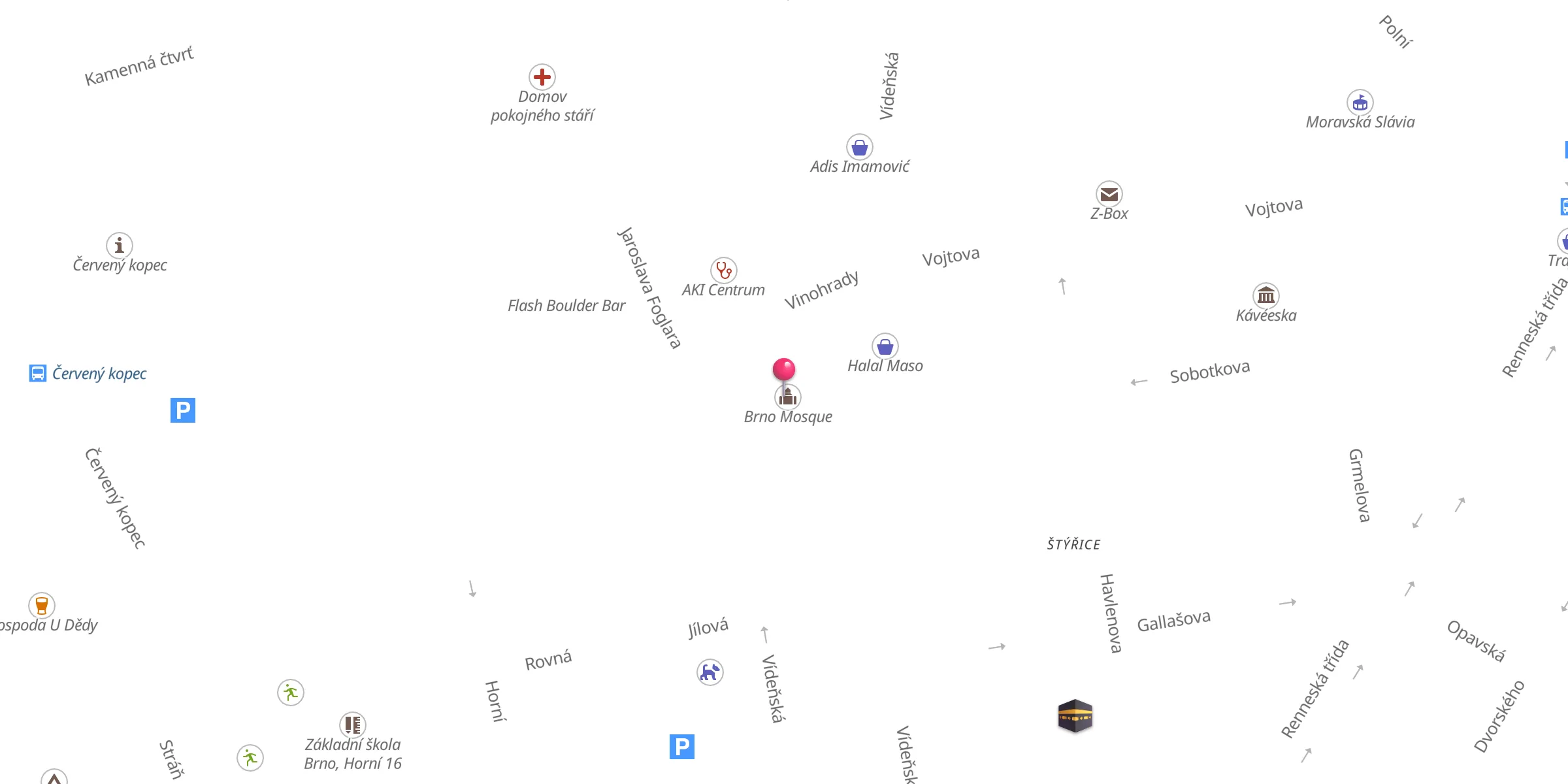 Carte de localisation : Mosquée