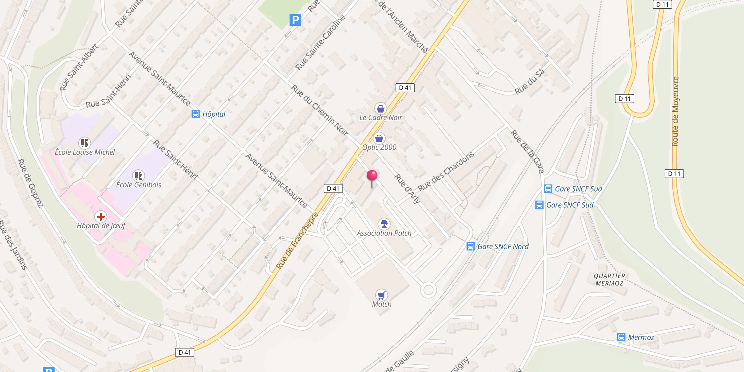 Carte de localisation : Association Salama