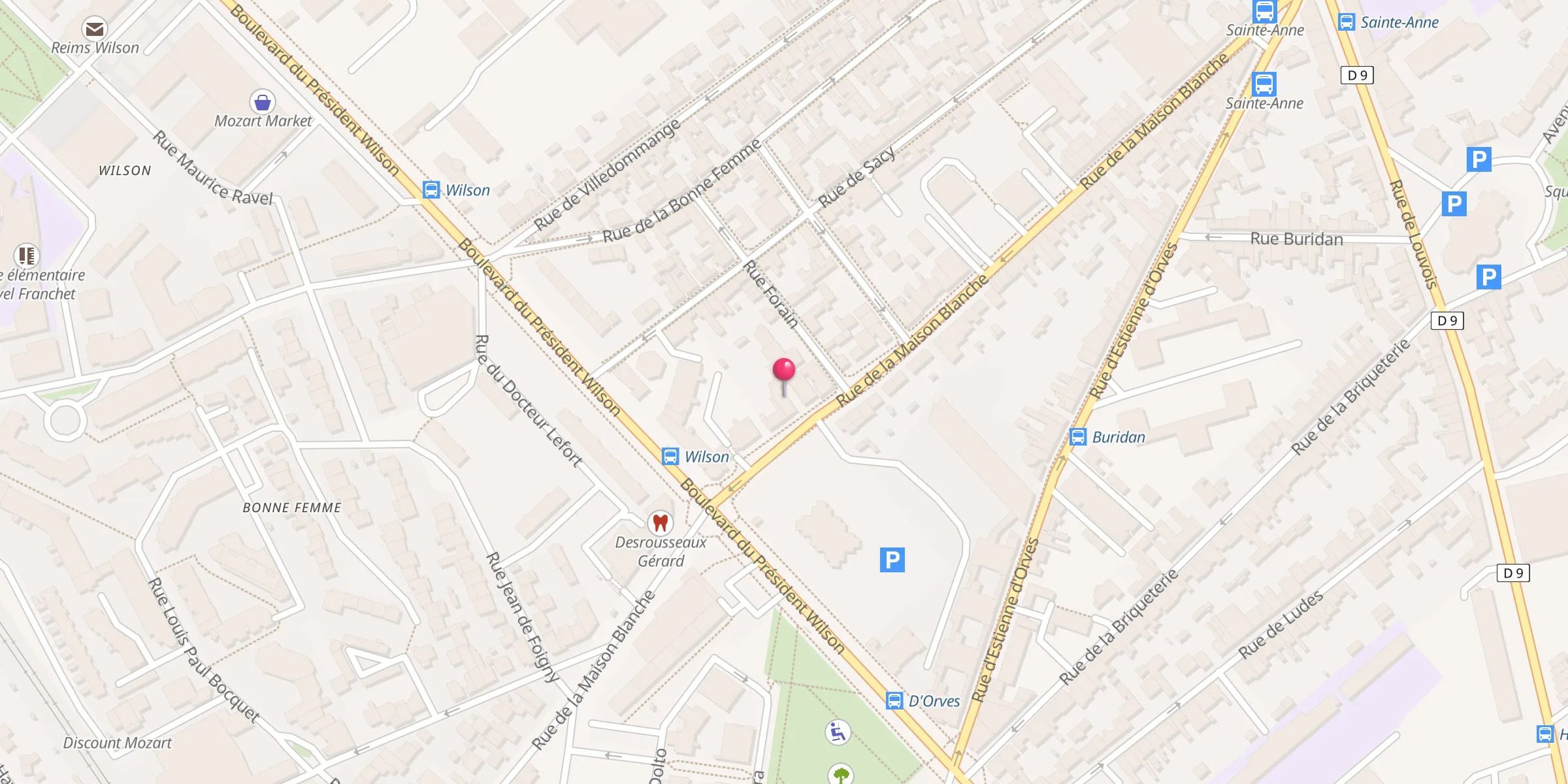 Carte de localisation : Mosquée Othman