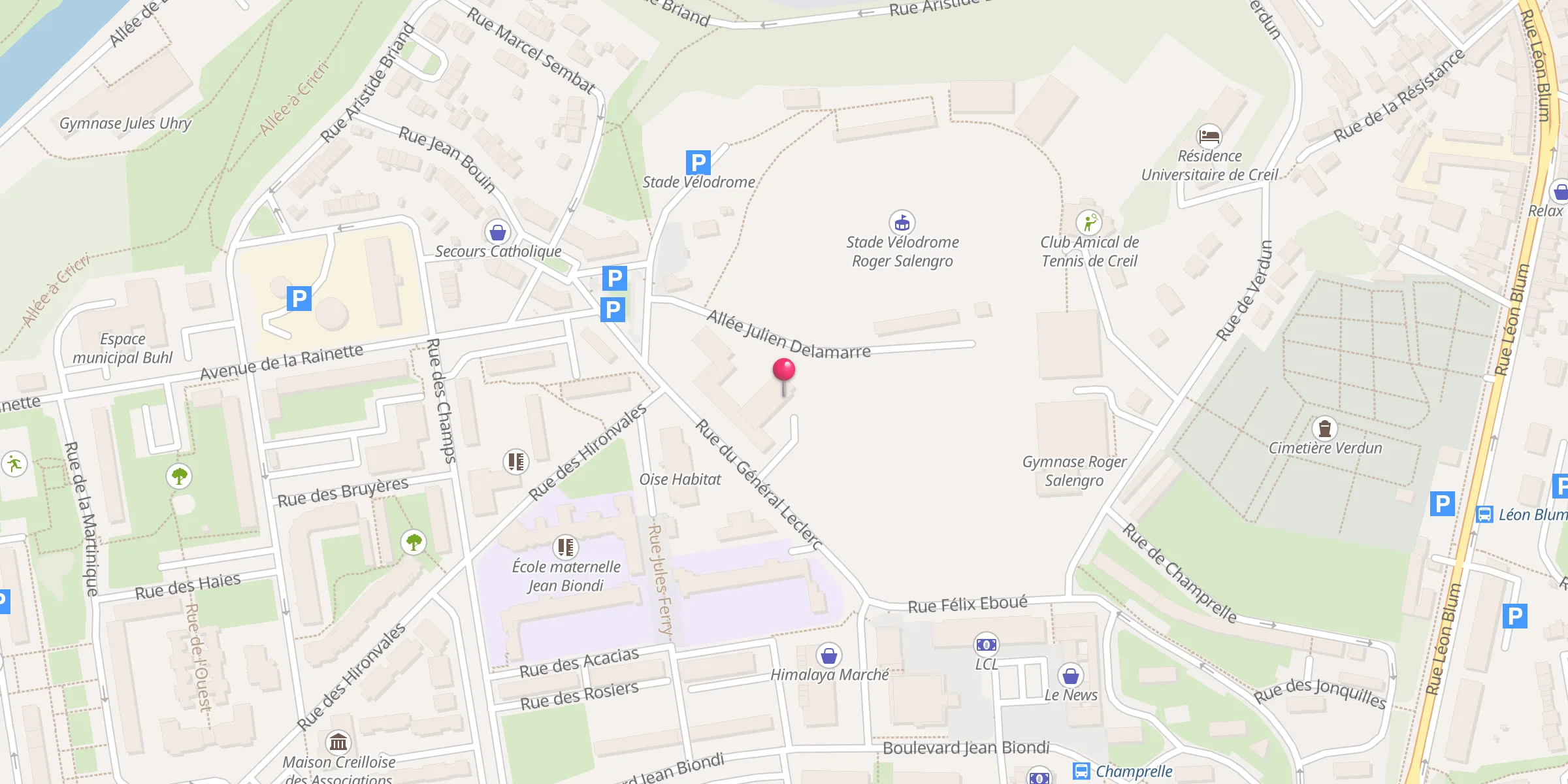 Carte de localisation : Mosquée Omar Ibn Alkhattab
