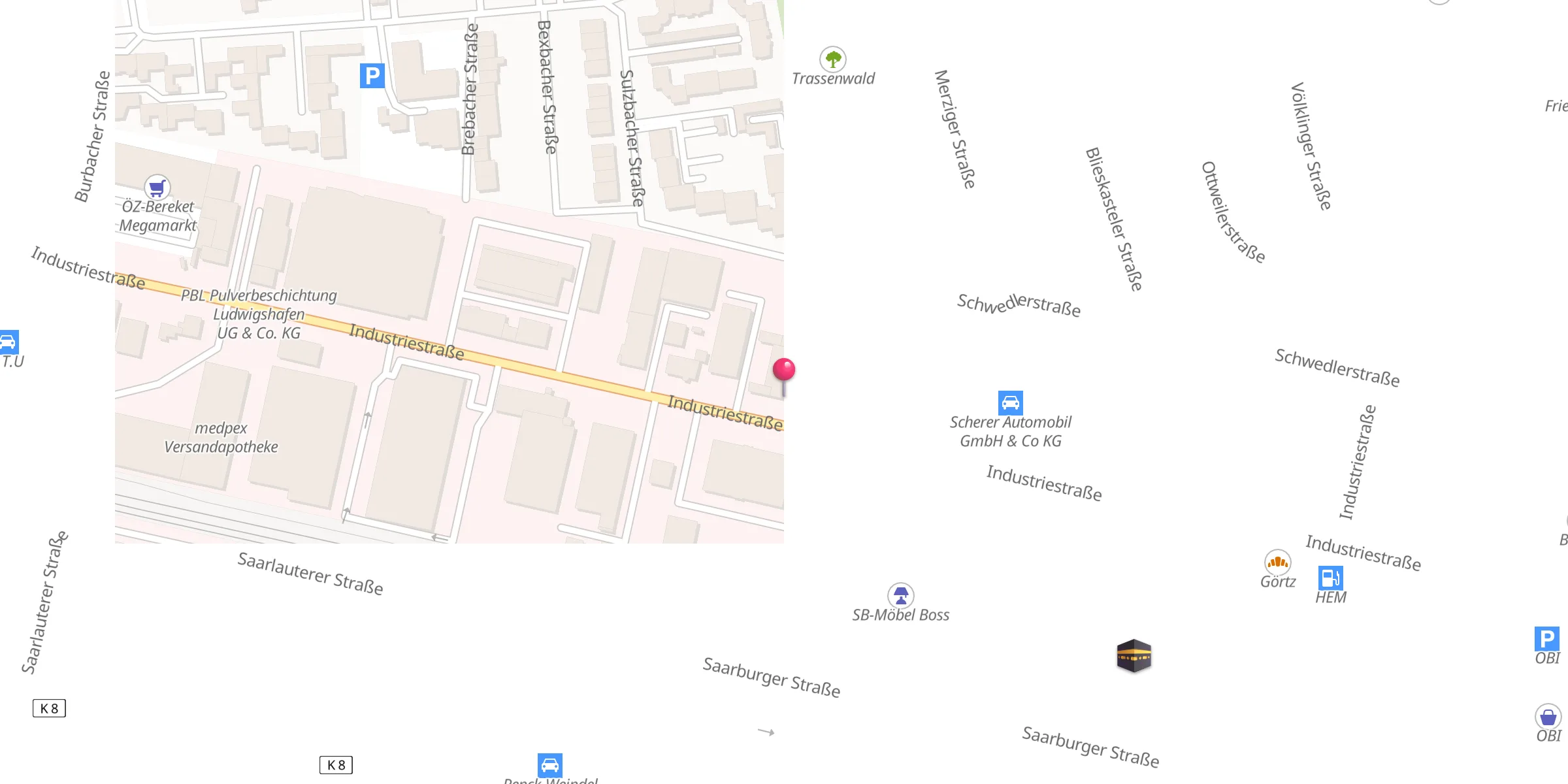 Carte de localisation : Mevlana Camii DITIB
