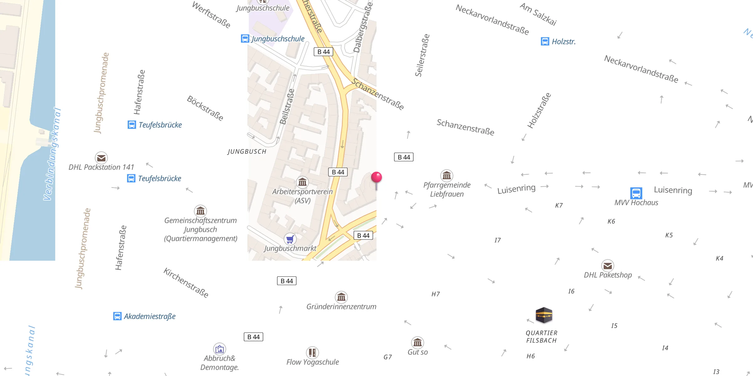 Carte de localisation : Yavuz Sultan Selim Moschee