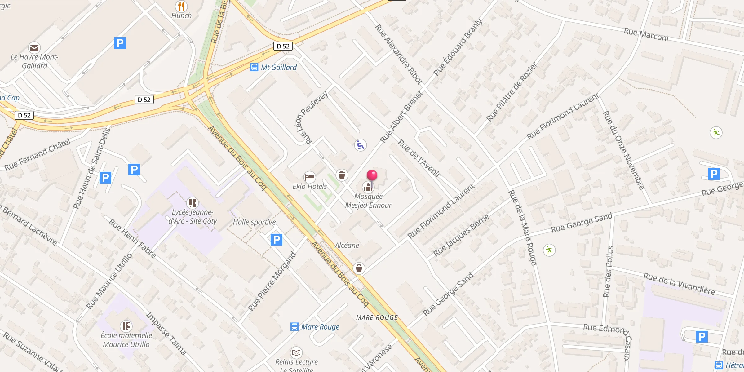 Carte de localisation : Mosquée Mesjed Ennour