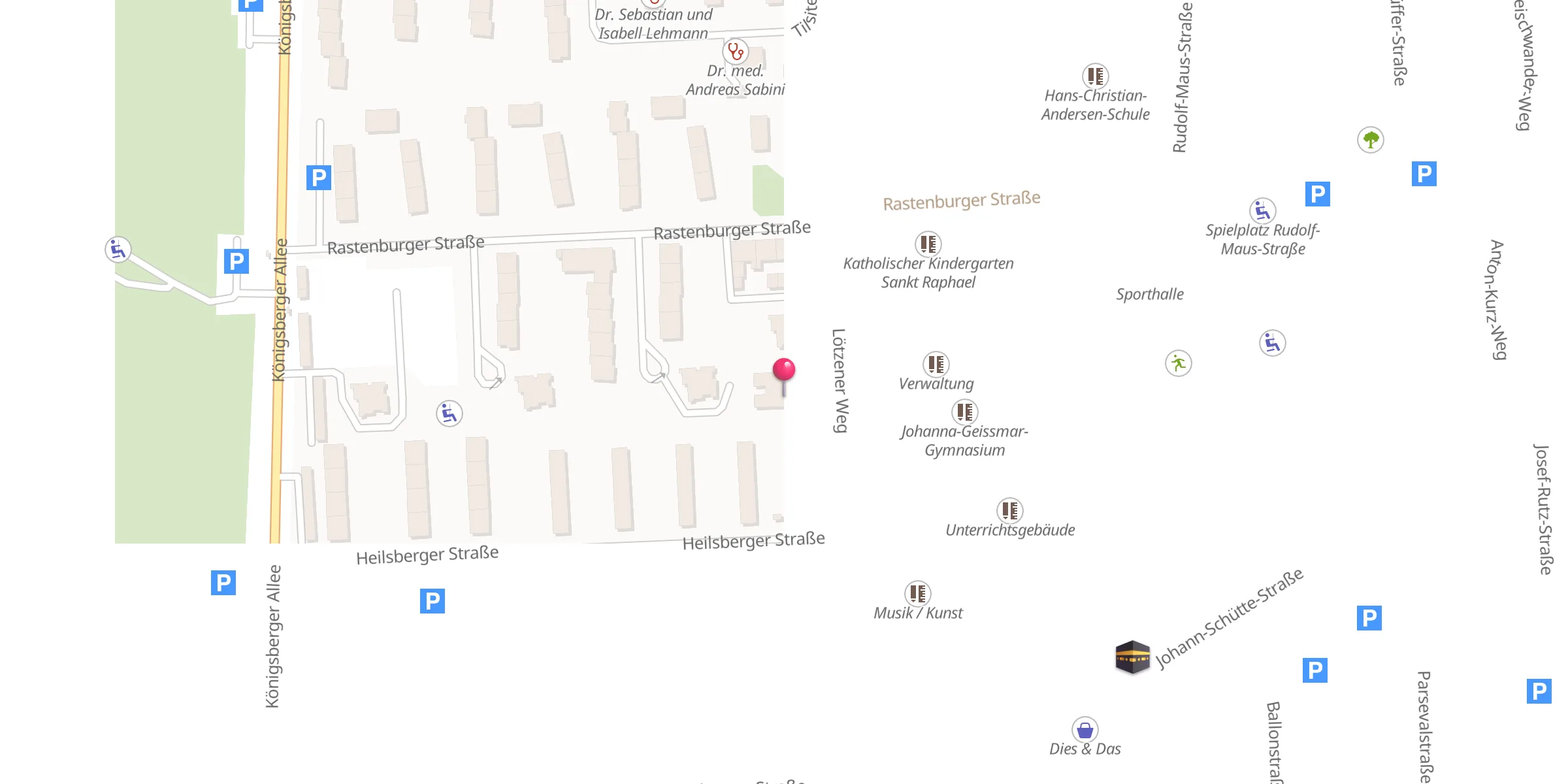 Carte de localisation : Verein zur Förderung der Integration und Bildung in Schönau