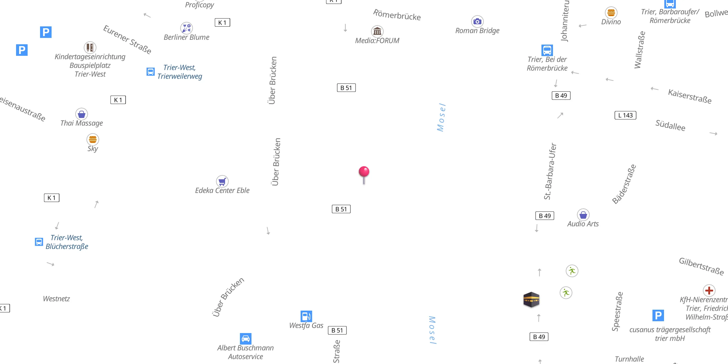 Carte de localisation : Islamisches Kulturzentrum Trier e.V.