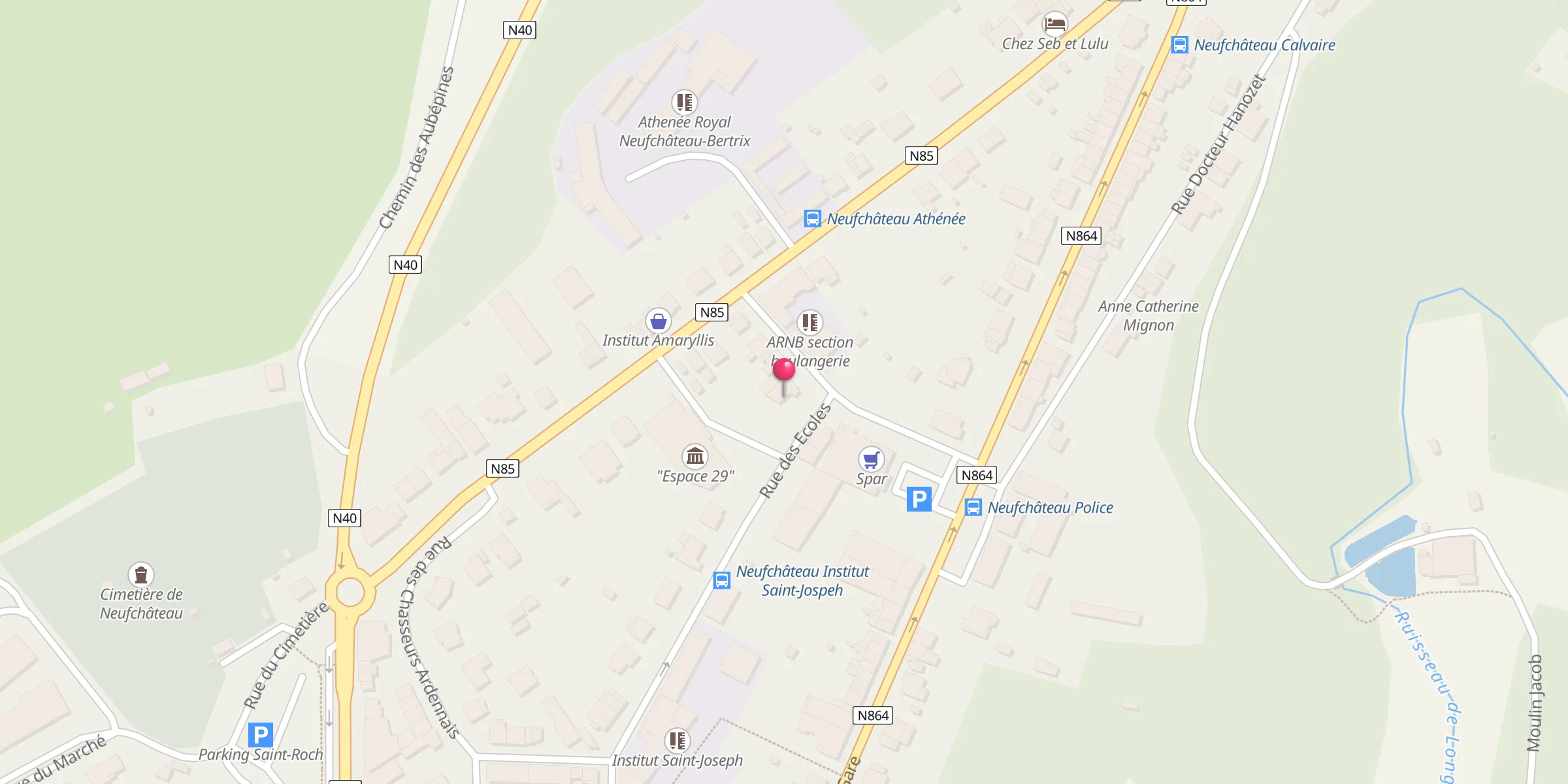 Carte de localisation : Mosquée Essalame la Paix