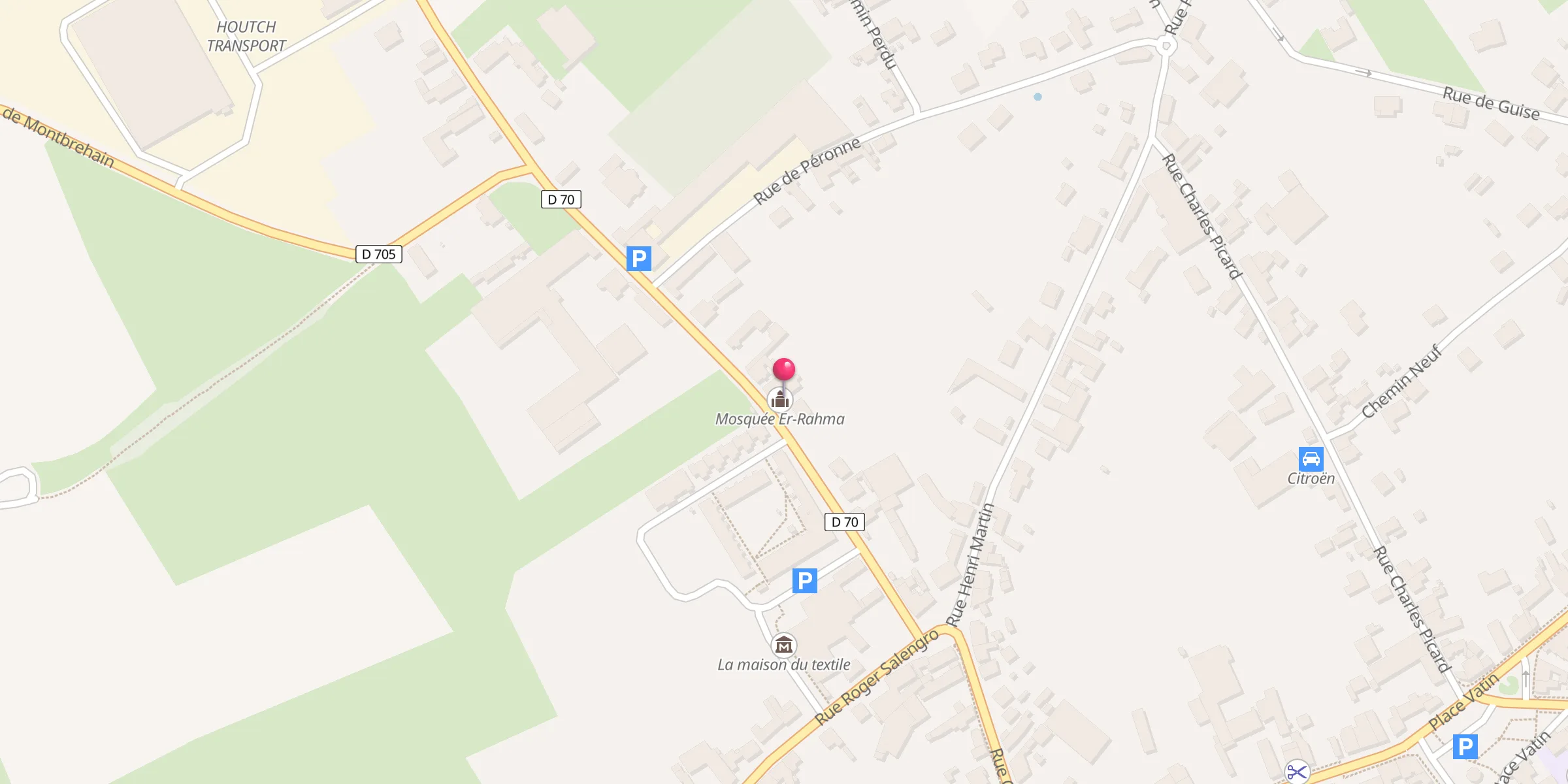 Carte de localisation : Mosquée Er-Rahma