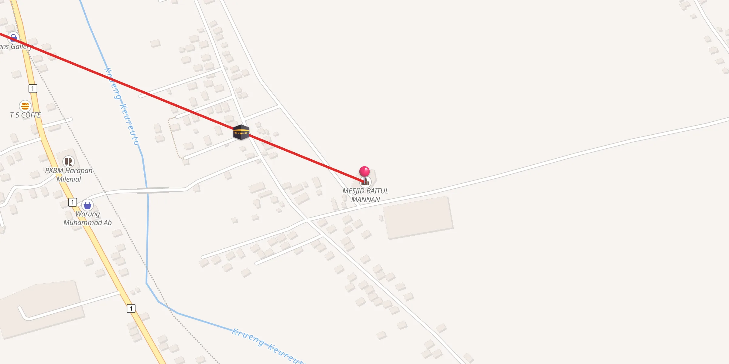 Carte de localisation : MESJID BAITUL MANNAN