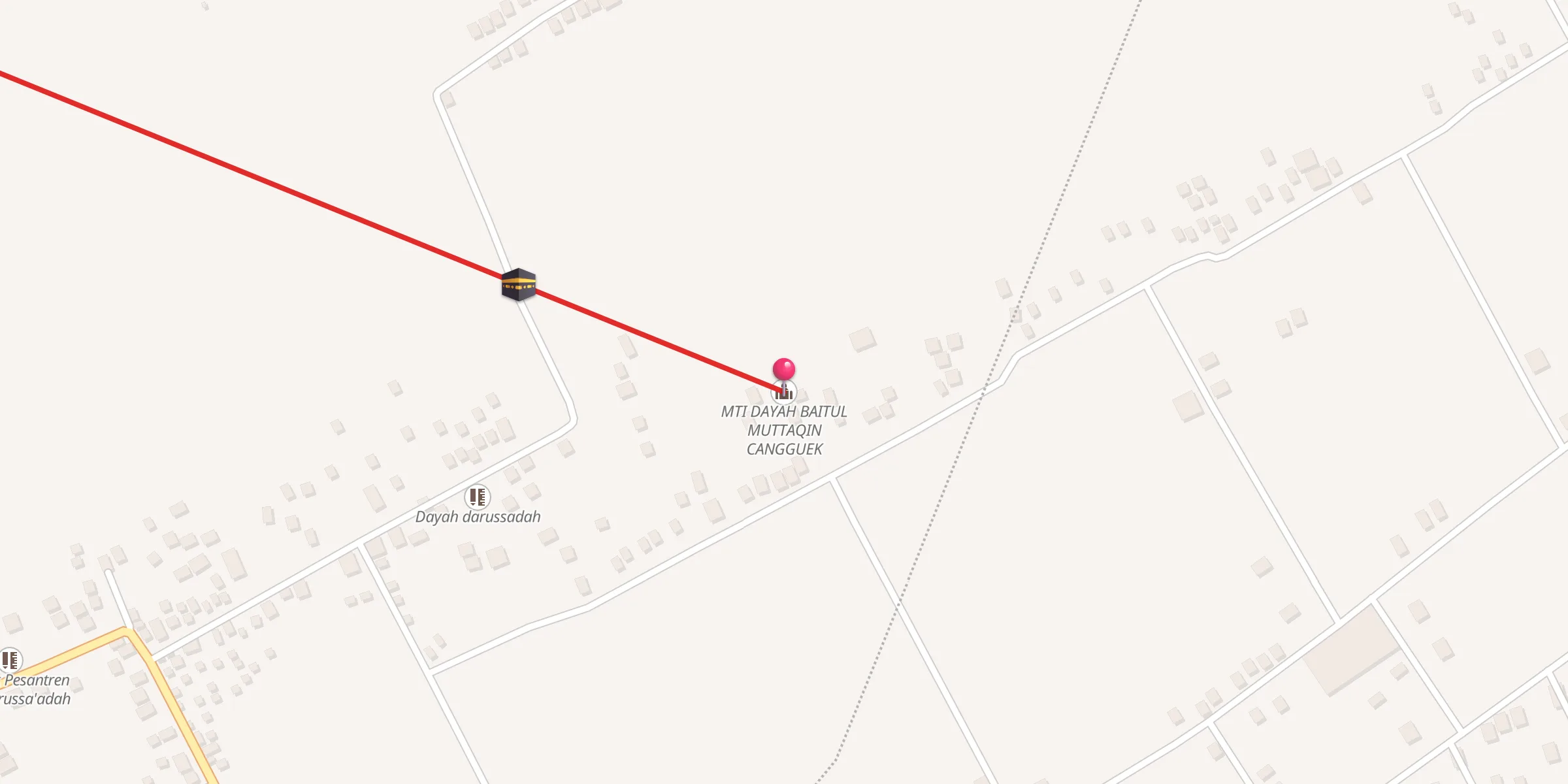 Carte de localisation : MTI DAYAH BAITUL MUTTAQIN CANGGUEK