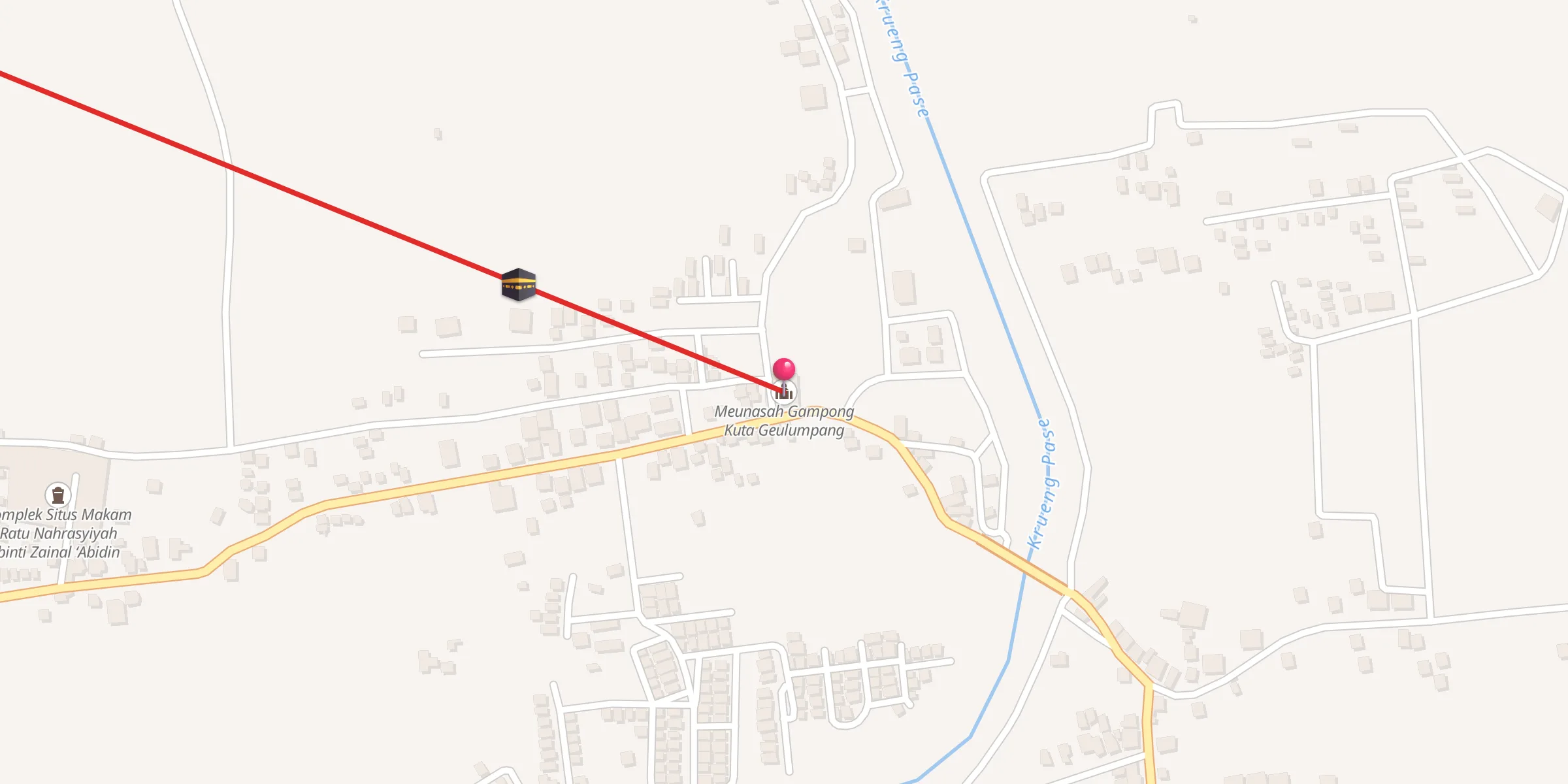Carte de localisation : Meunasah Gampong Kuta Geulumpang