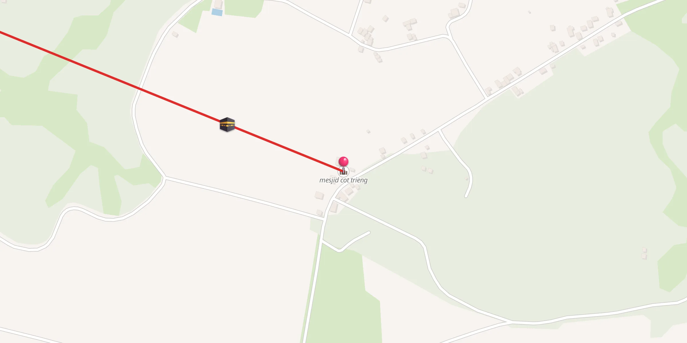 Carte de localisation : mesjid cot trieng