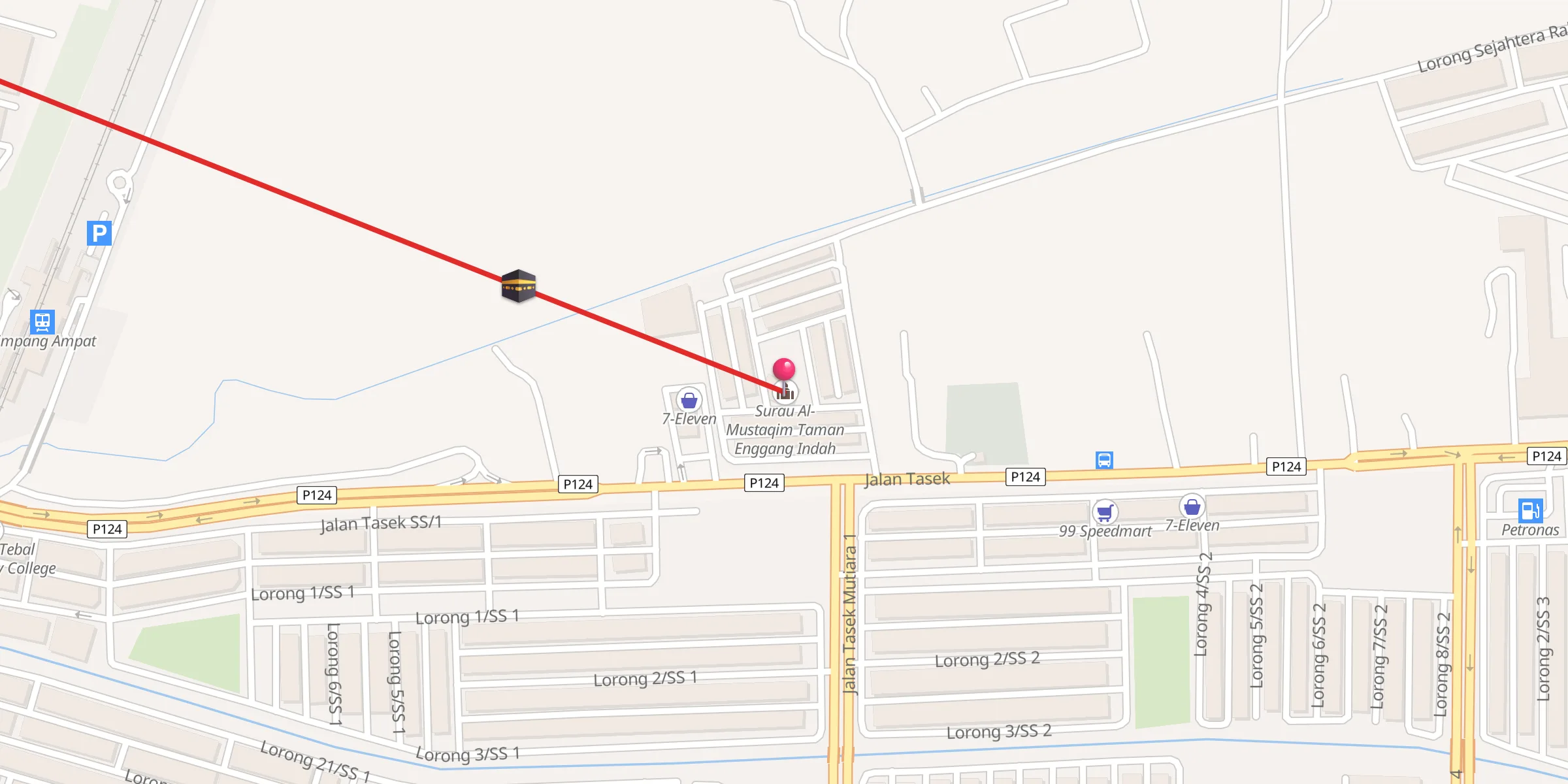 Carte de localisation : Surau Al-Mustaqim Taman Enggang Indah