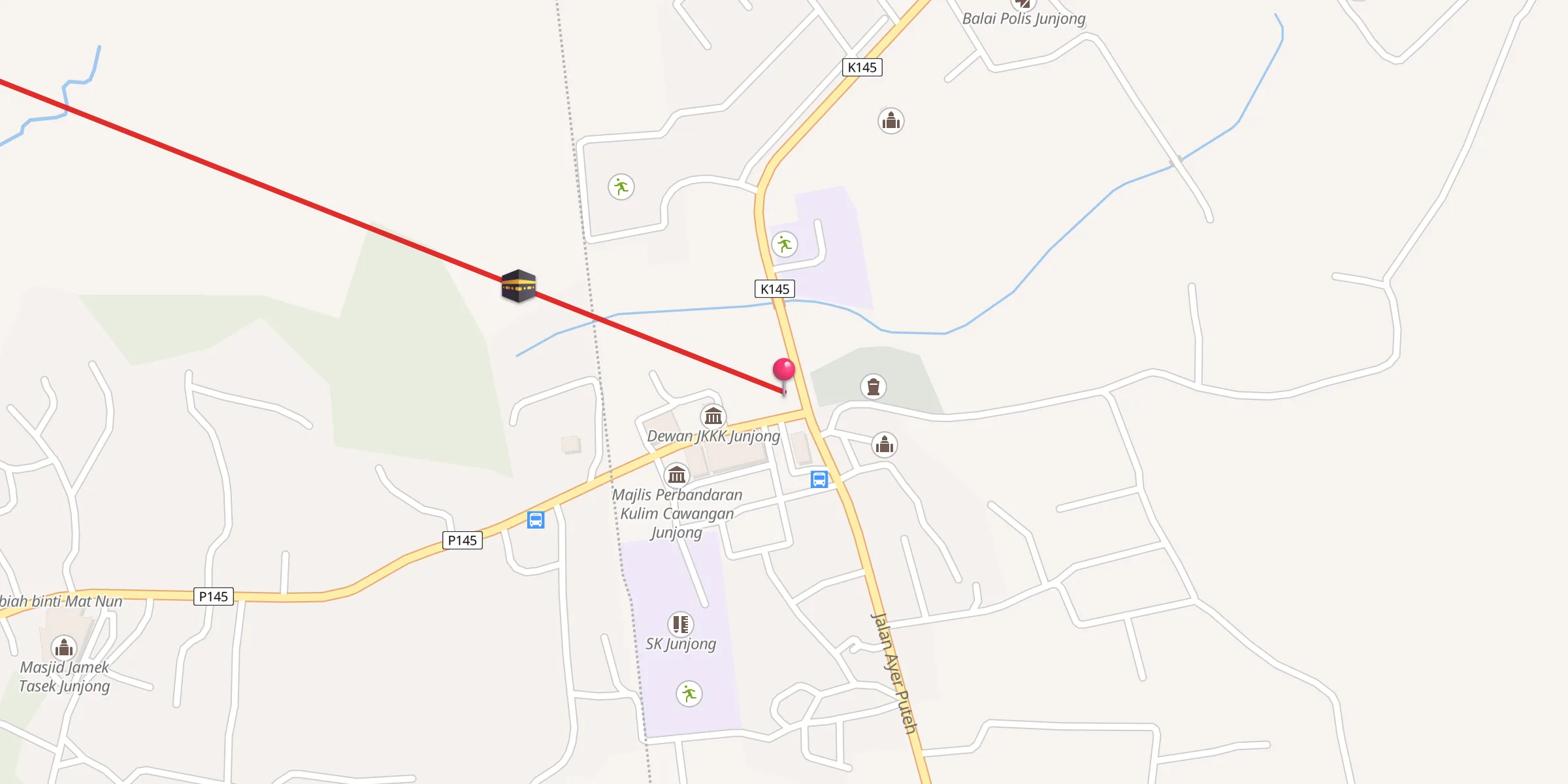 Carte de localisation : Masjid An-Nur Mukim Junjong