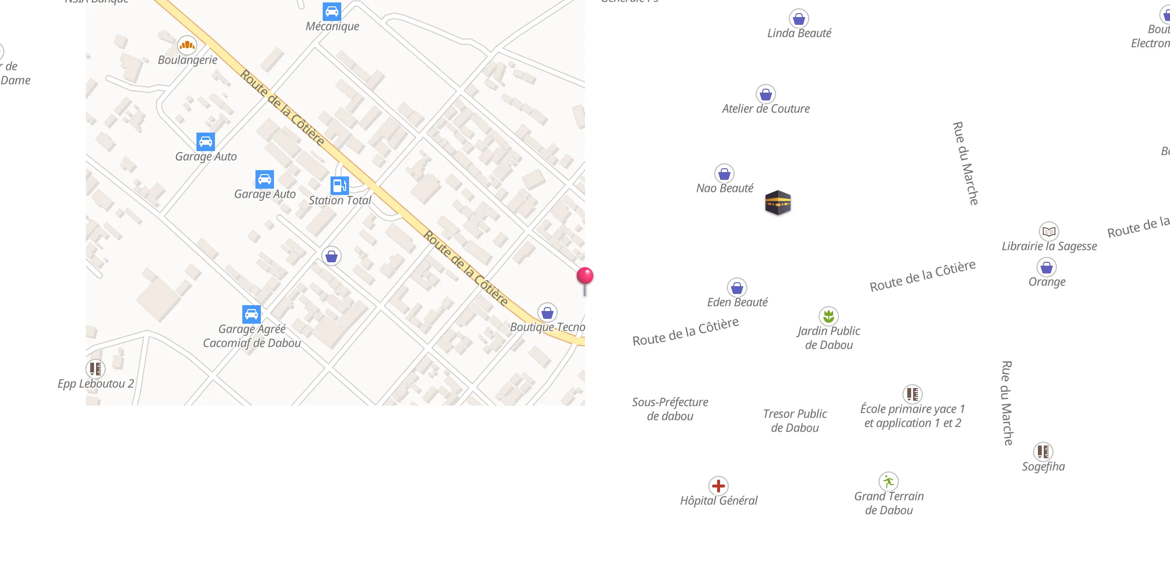 Carte de localisation : Mosquée Ibn Abass