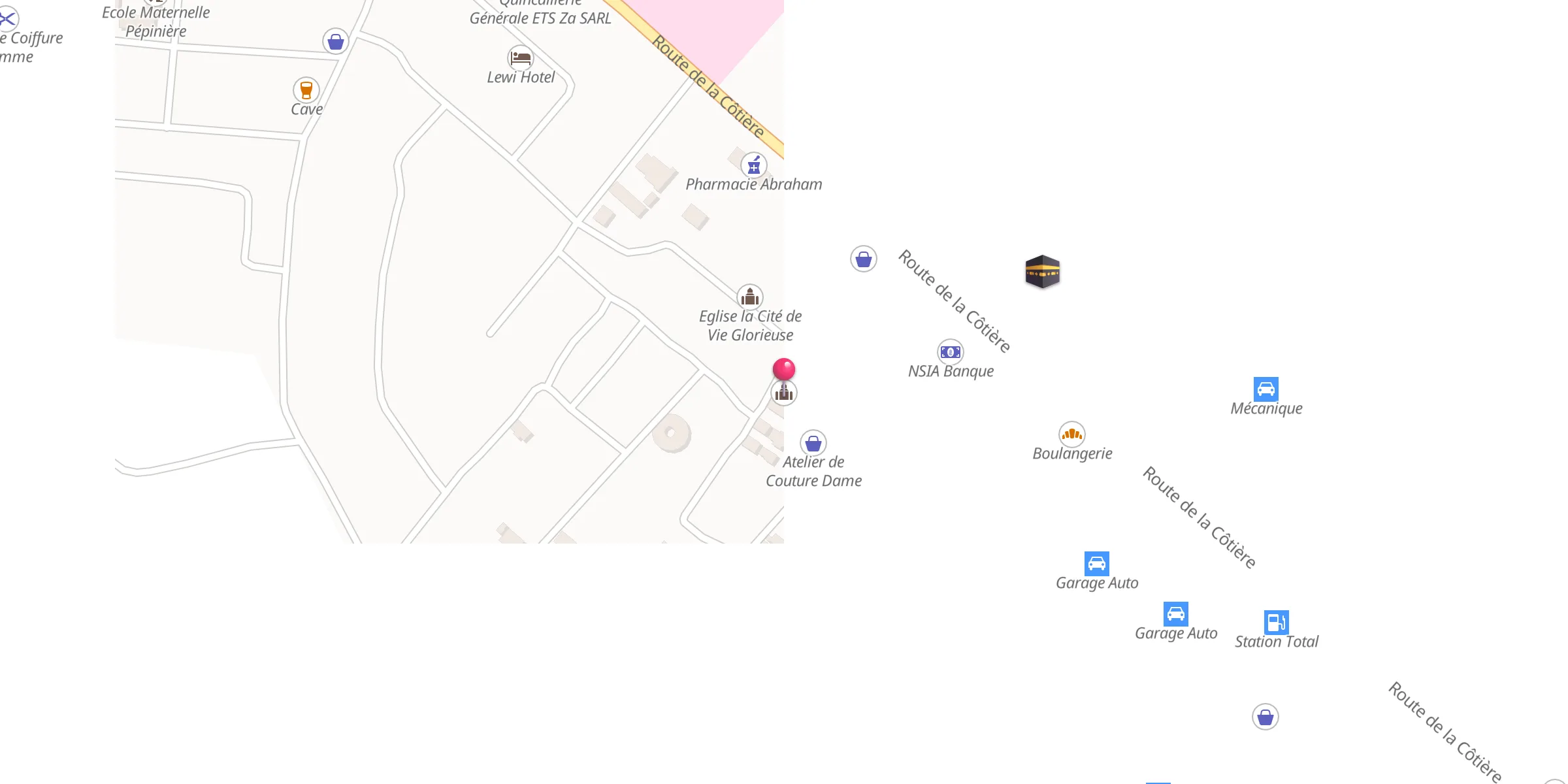 Carte de localisation : Mosquée