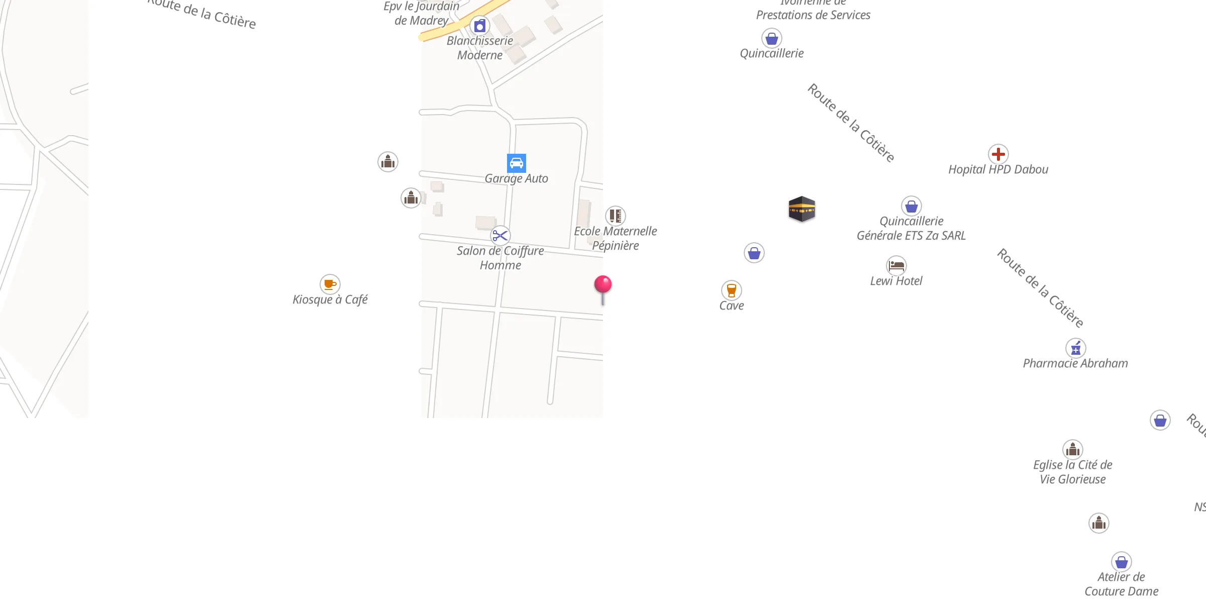 Carte de localisation : Mosquée