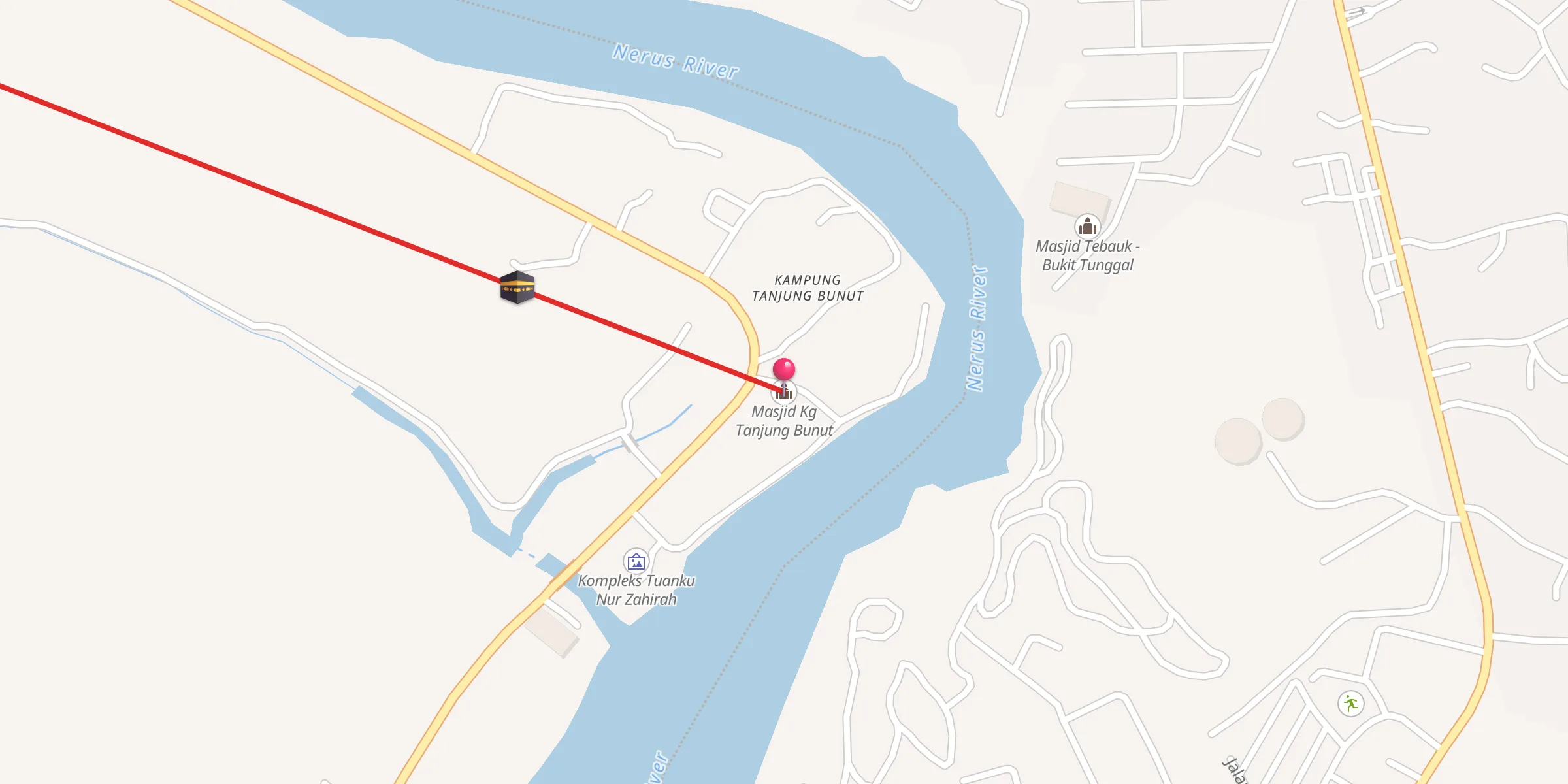 Carte de localisation : Masjid Kg Tanjung Bunut