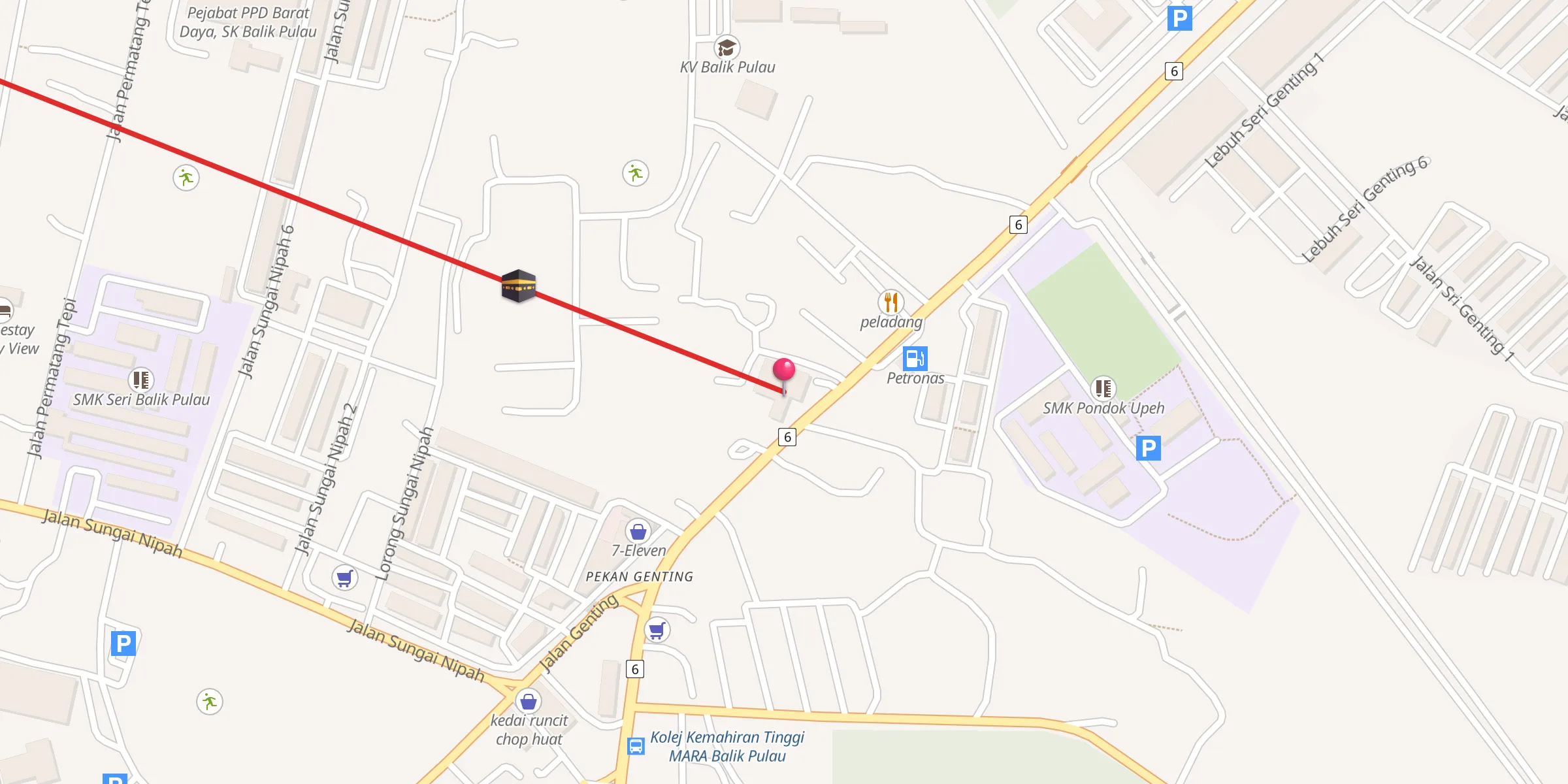 Carte de localisation : Masjid Jamek Simpang Empat