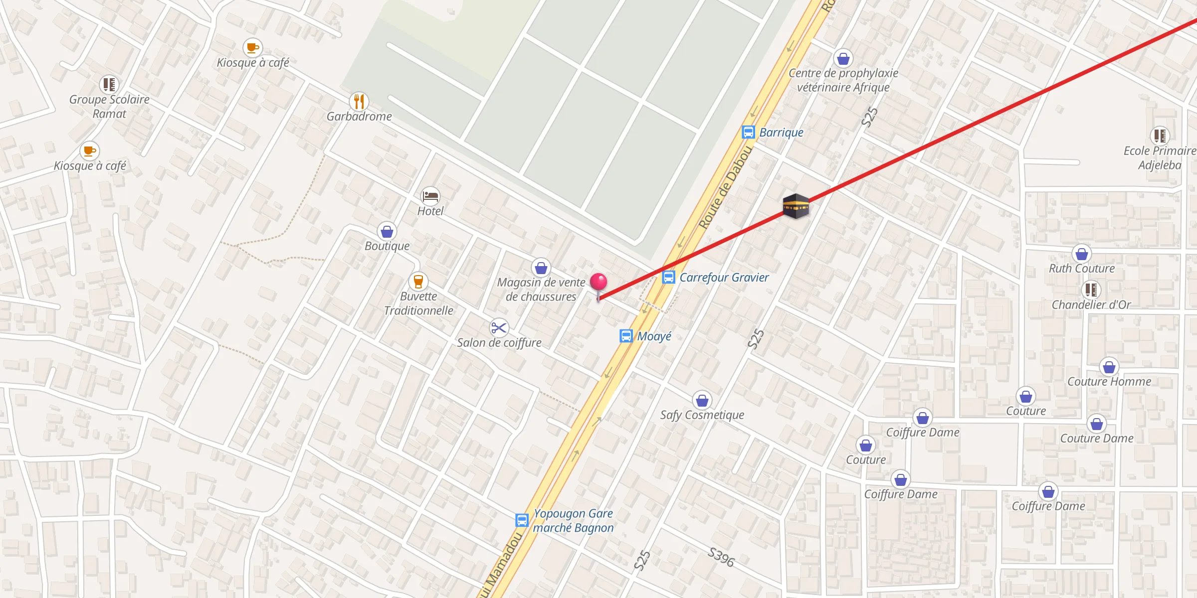 Carte de localisation : LMosquée firdaussoul islam