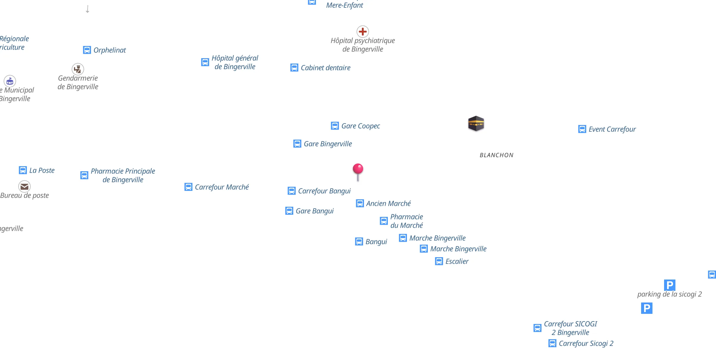 Carte de localisation : Mosquée