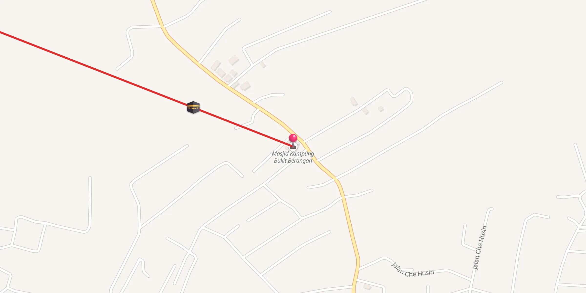 Carte de localisation : Masjid Kampung Bukit Berangan