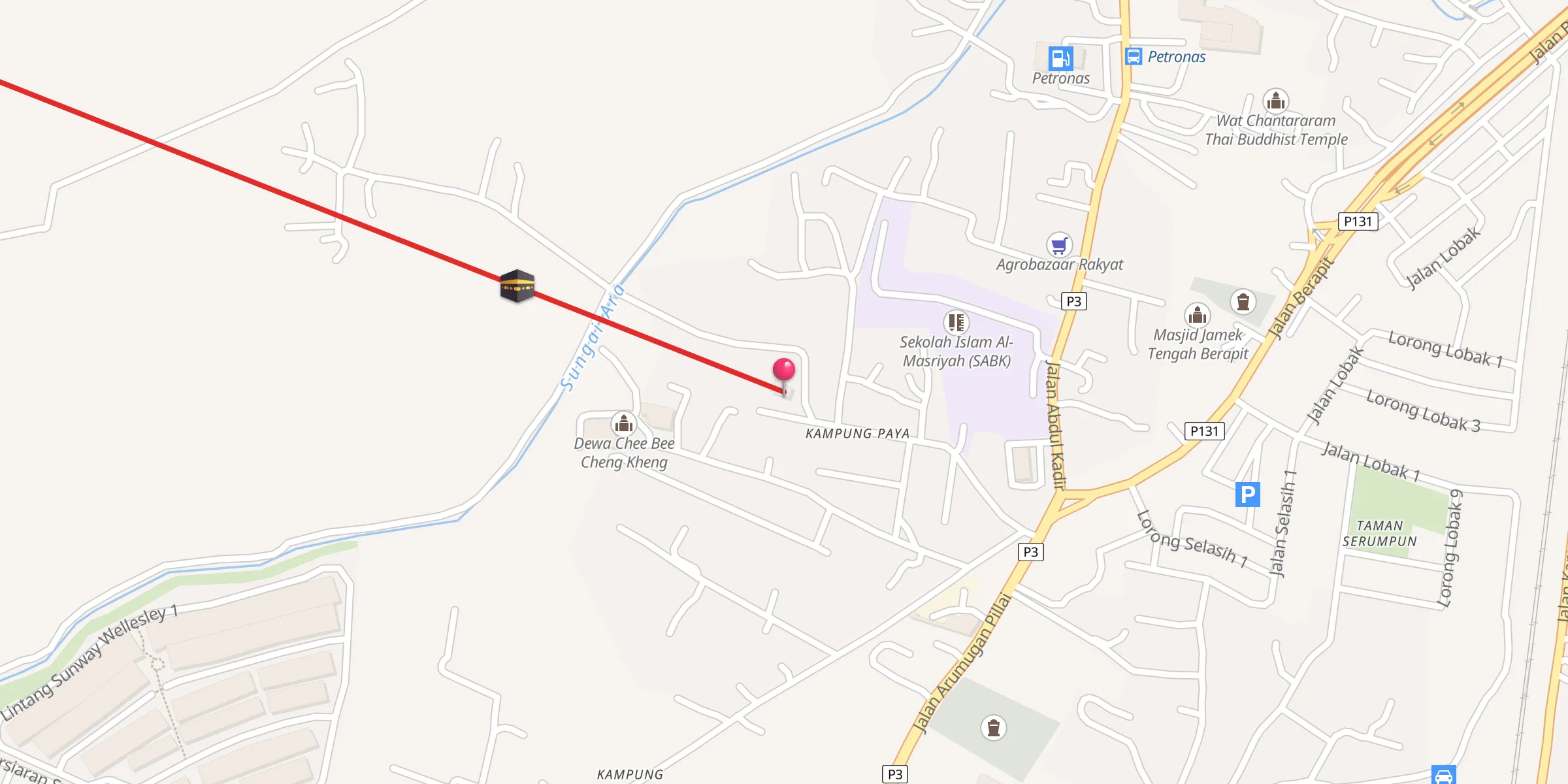 Carte de localisation : Surau