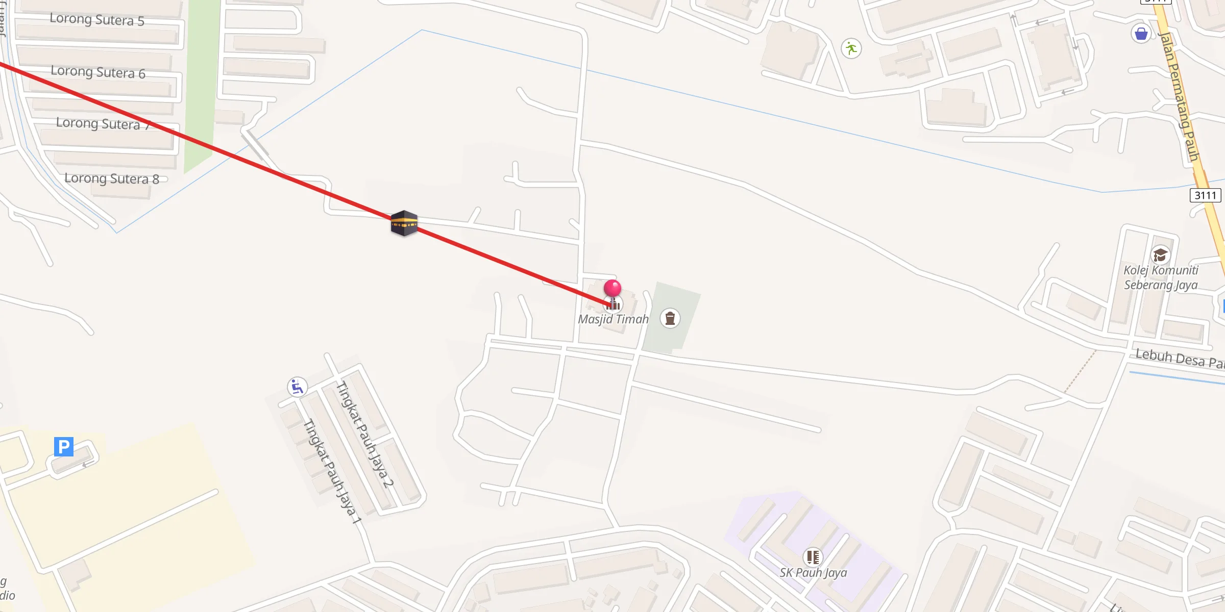Carte de localisation : Masjid Timah