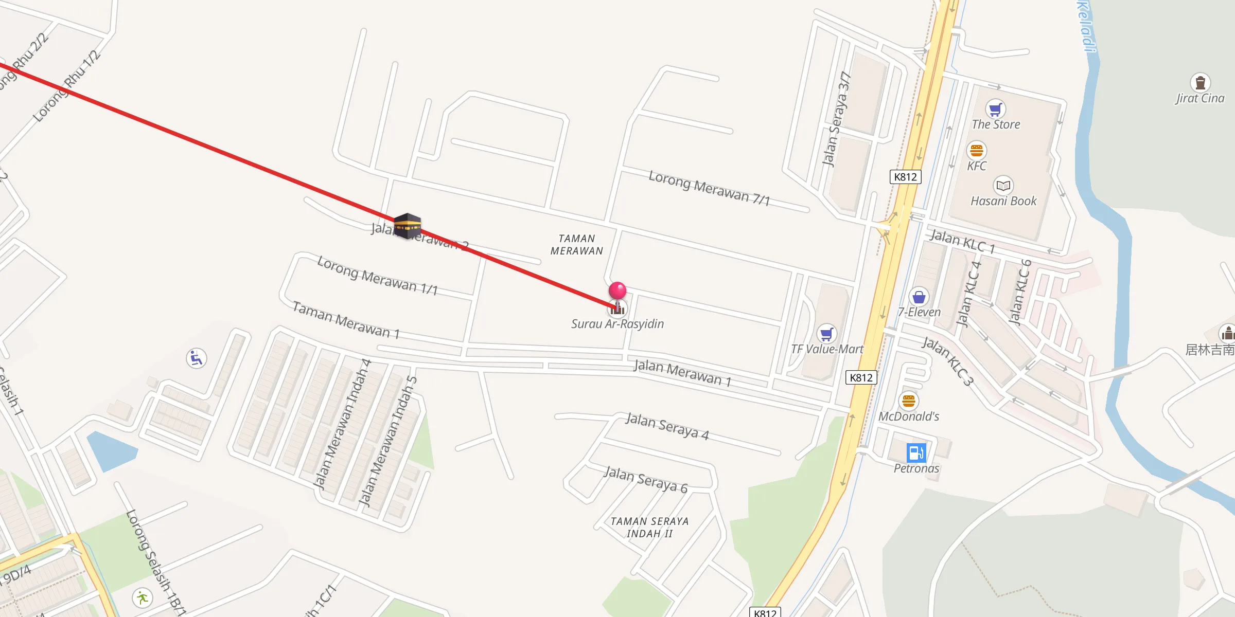 Carte de localisation : Surau Ar-Rasyidin